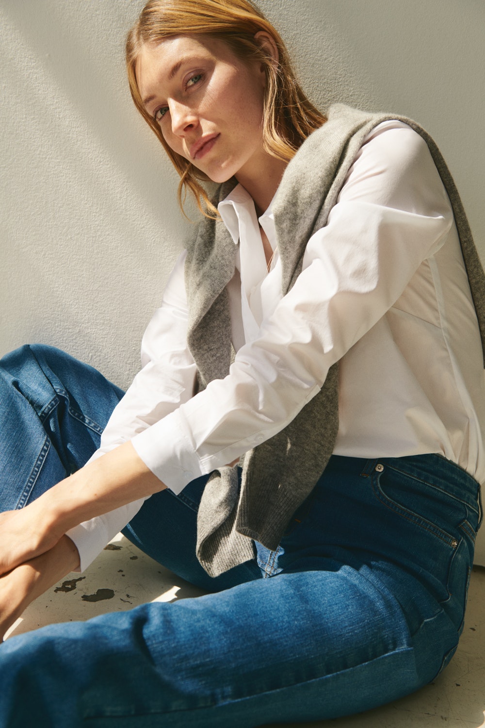 EvinaPW Cashmere striktrøje LOCATION NONE 30307337-1715001