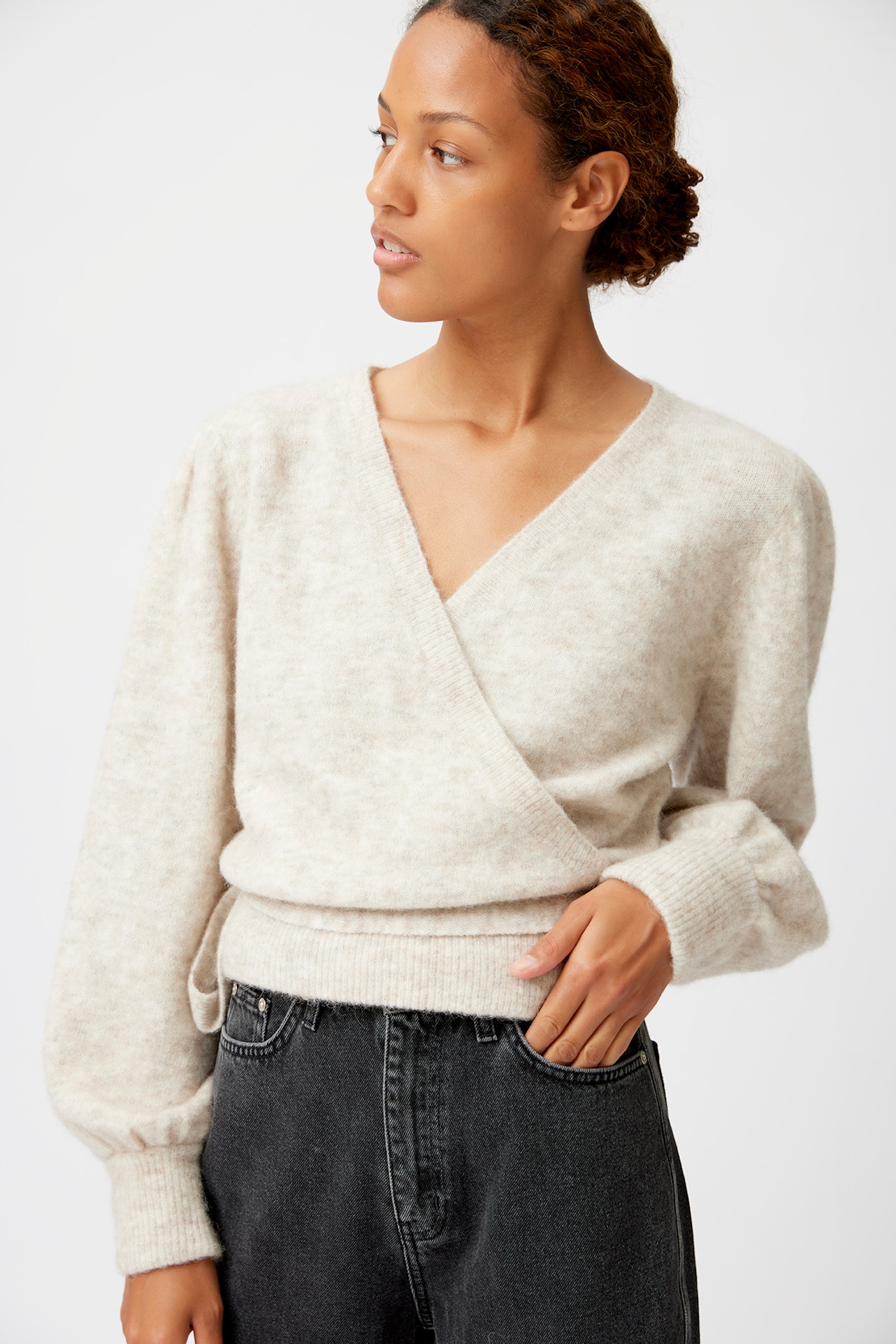 AlphaGZ Knitted cardigan LOOKBOOK BACK 10905530-1300021