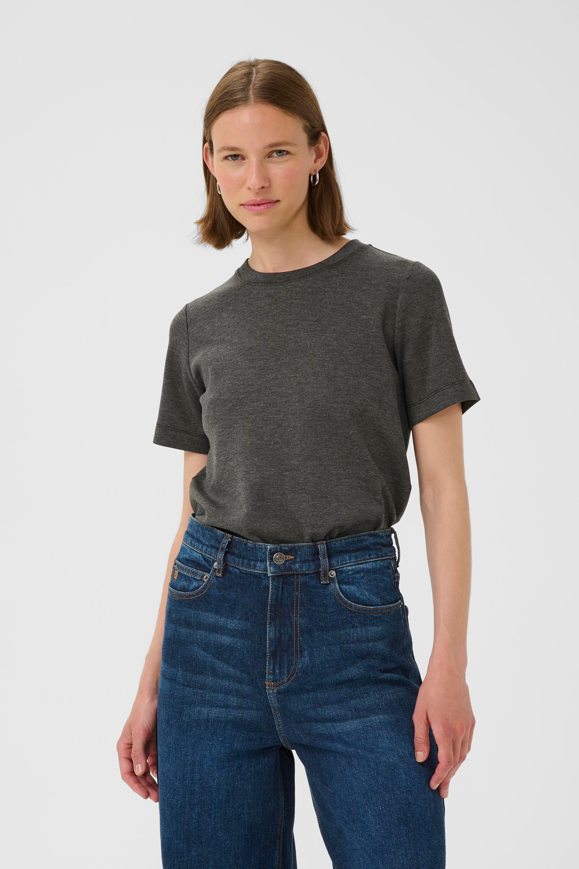 VincentIW Melange Karmen T-shirt LOOKBOOK FRONT 30107053-300596