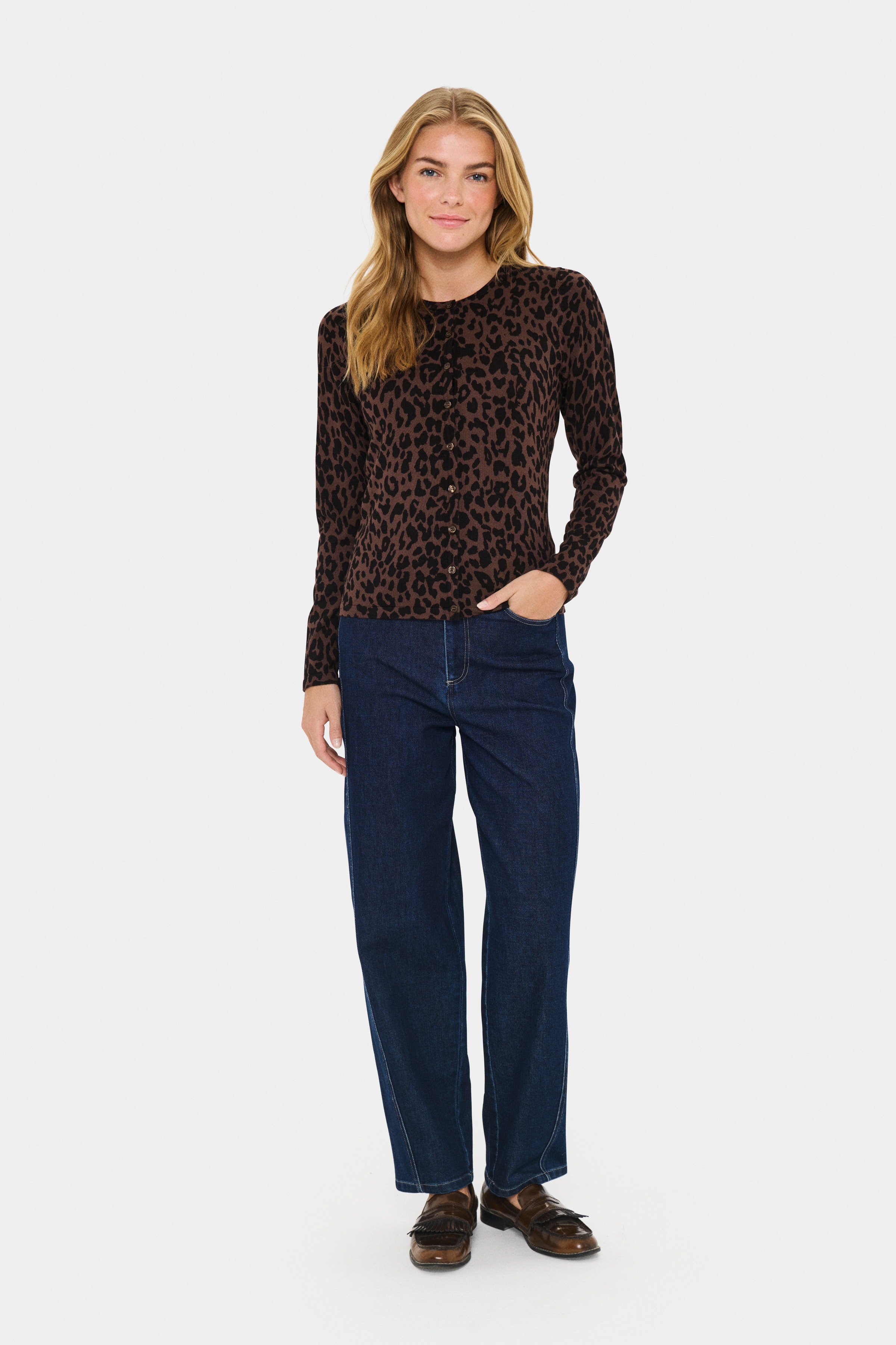 ZhilaSZ Leopard Cardigan LOOKBOOK FRONT 30513973-303646