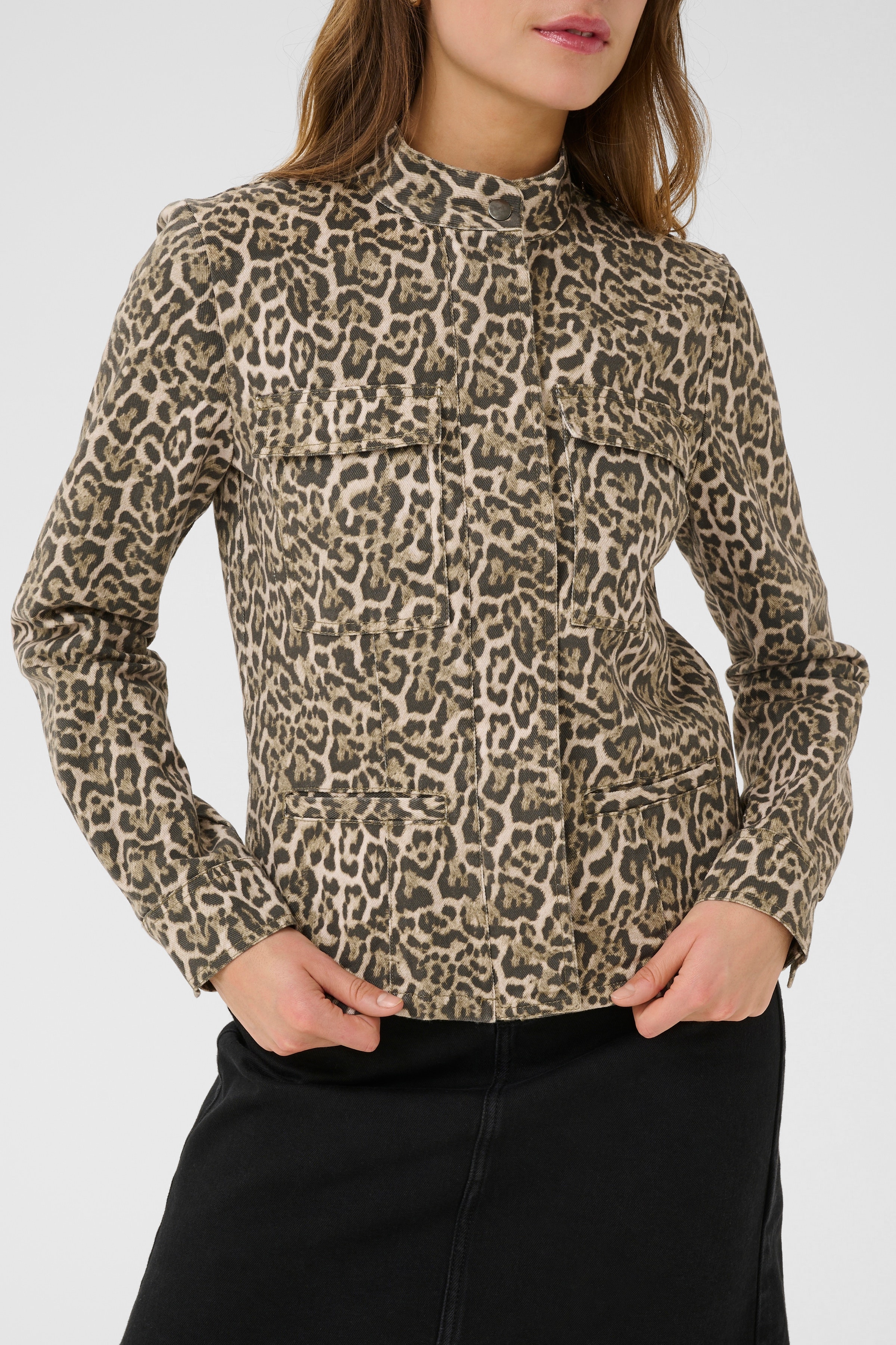 RiverIW Leopard Casual Jacke LOOKBOOK DETAIL 30110455-300824