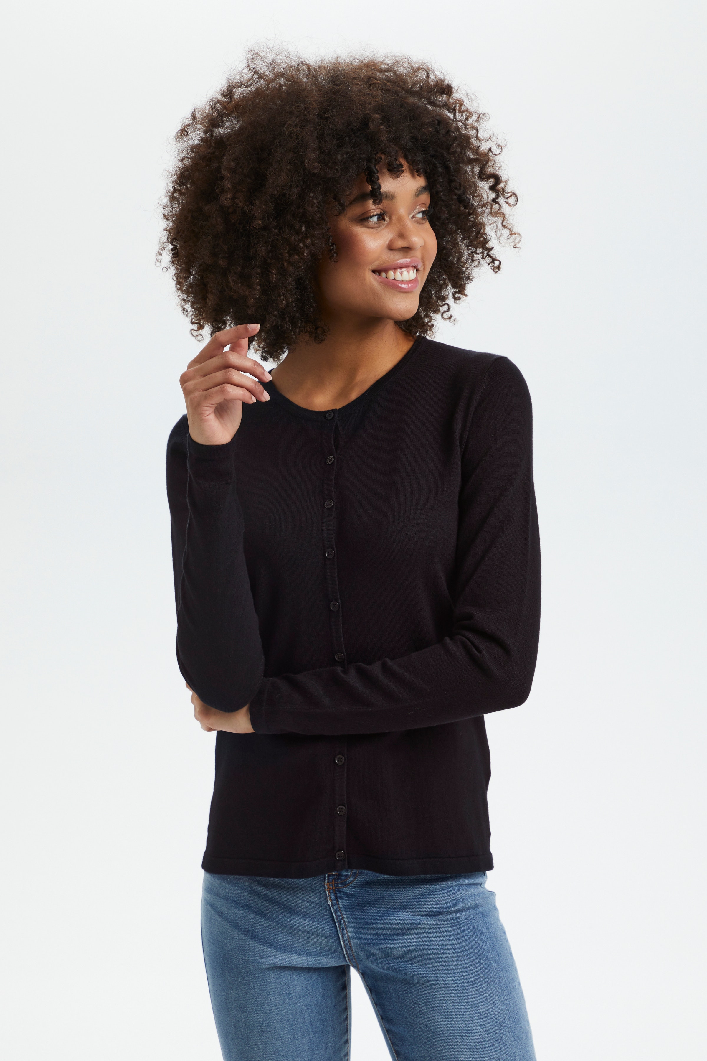 MilaSZ R-Neck Cardigan LOOKBOOK FRONT 30500005-9069