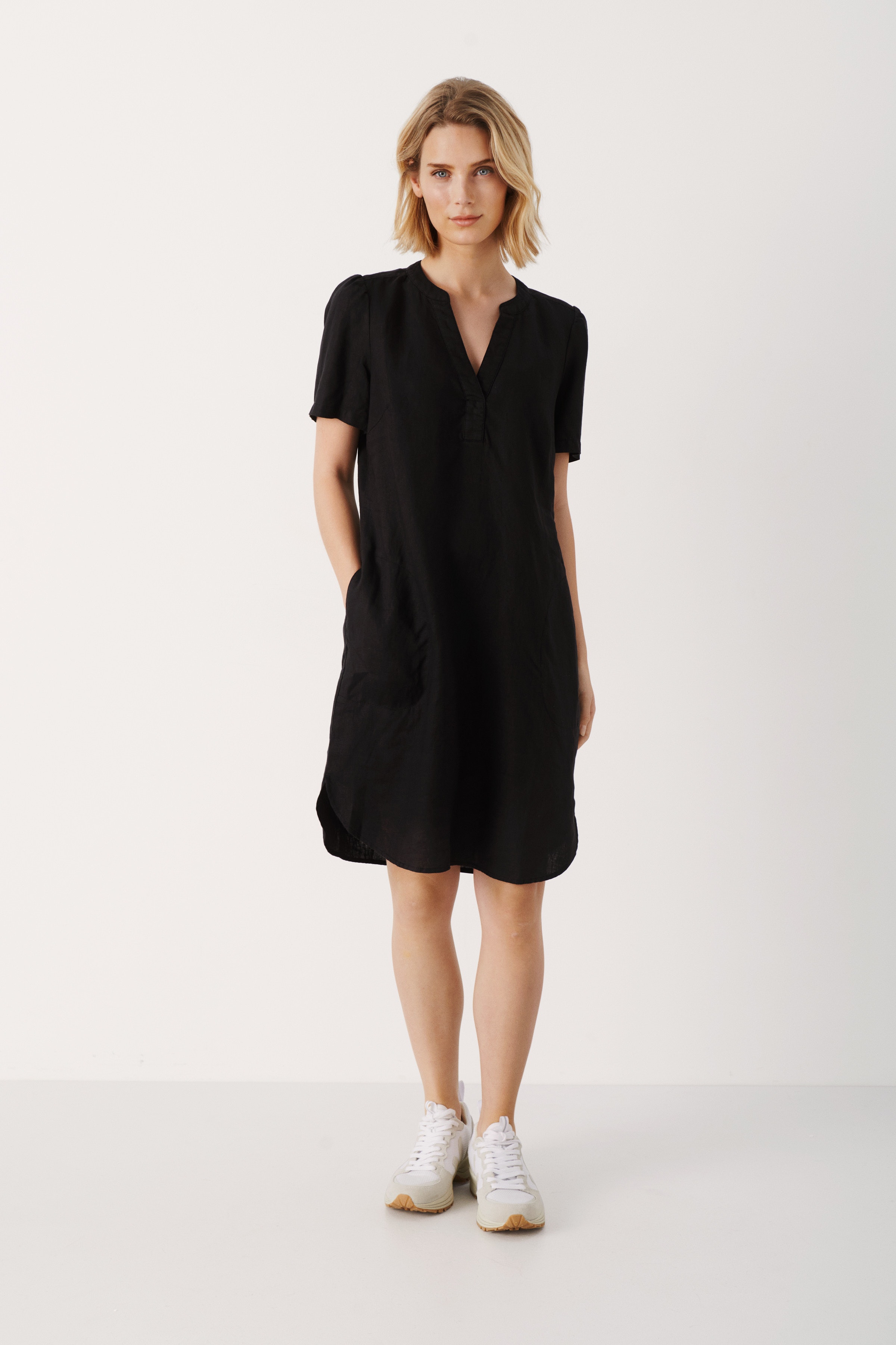 AminasePW Leinenkleid LOOKBOOK FRONT 30306783-194008