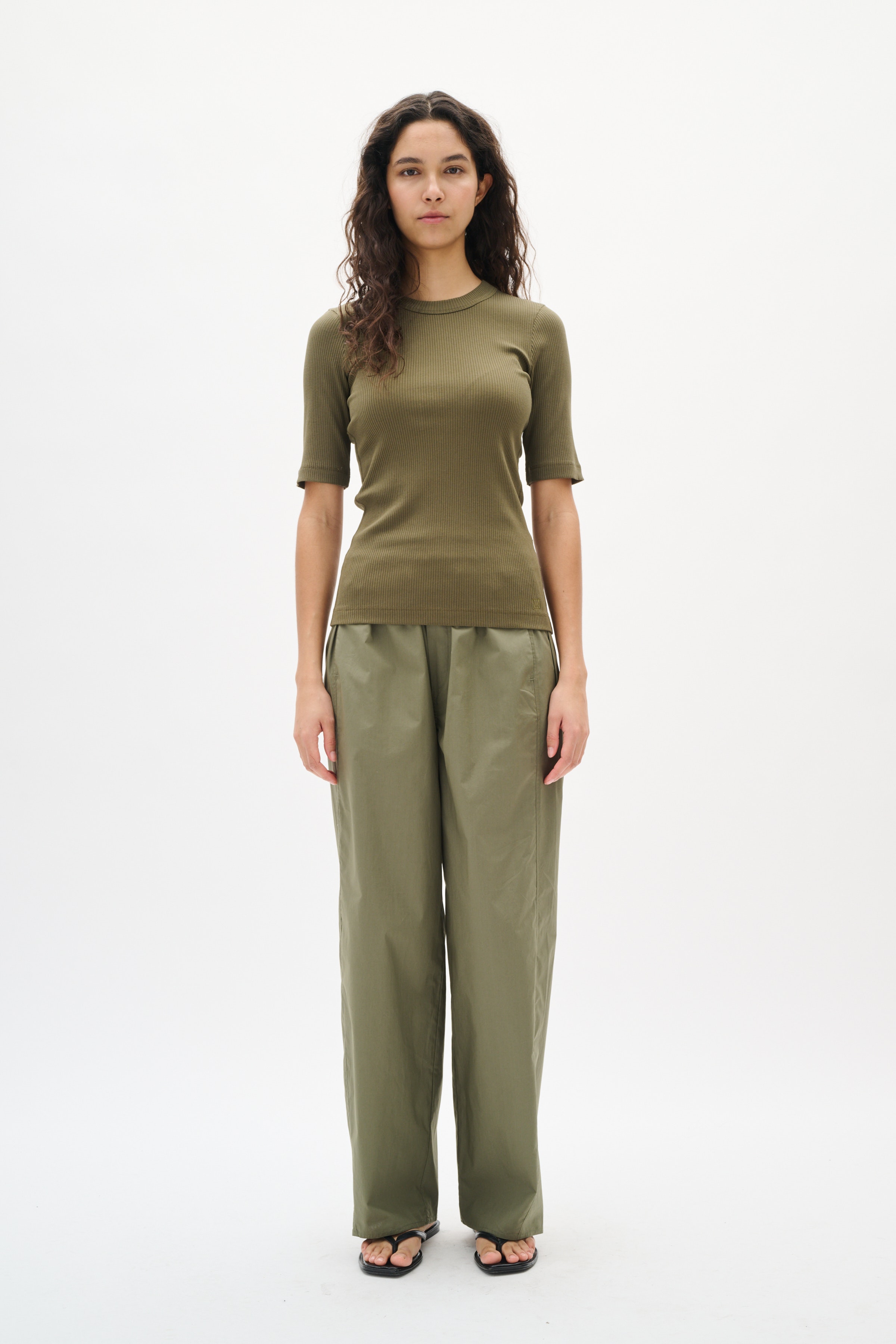 KennaIW Poplin Trousers LOOKBOOK FRONT 30110533-180515