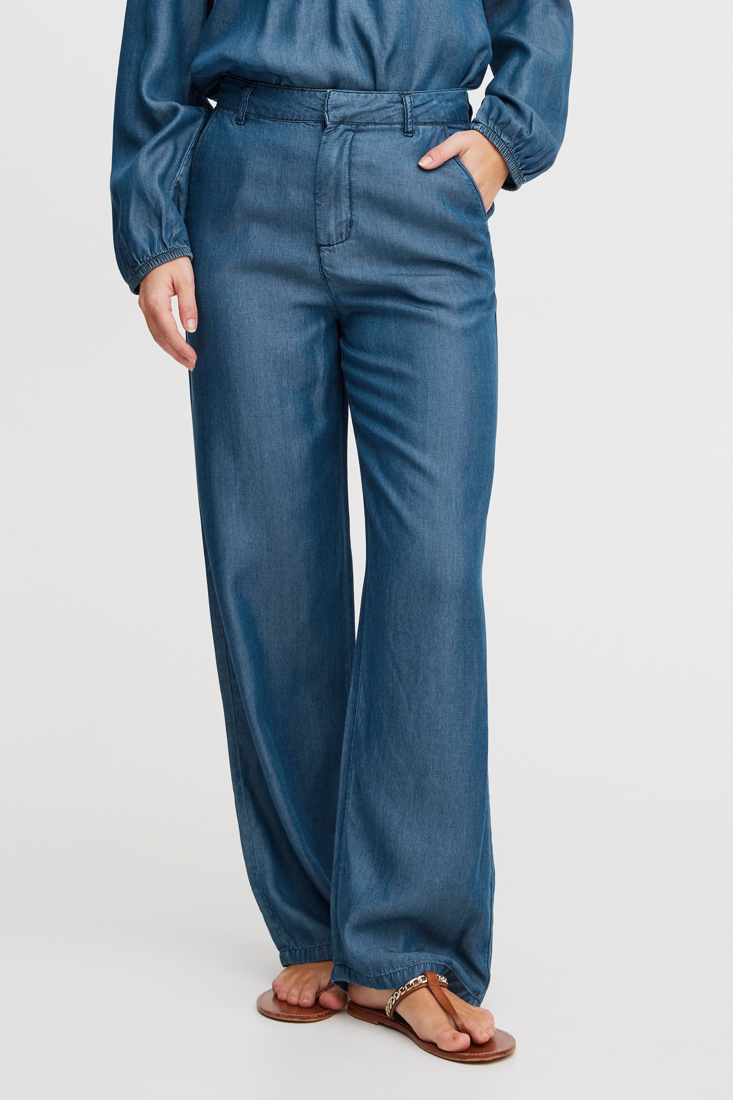 PZGAJA High Waist Wide Leg Byxor LOOKBOOK FRONT 50207931-200005