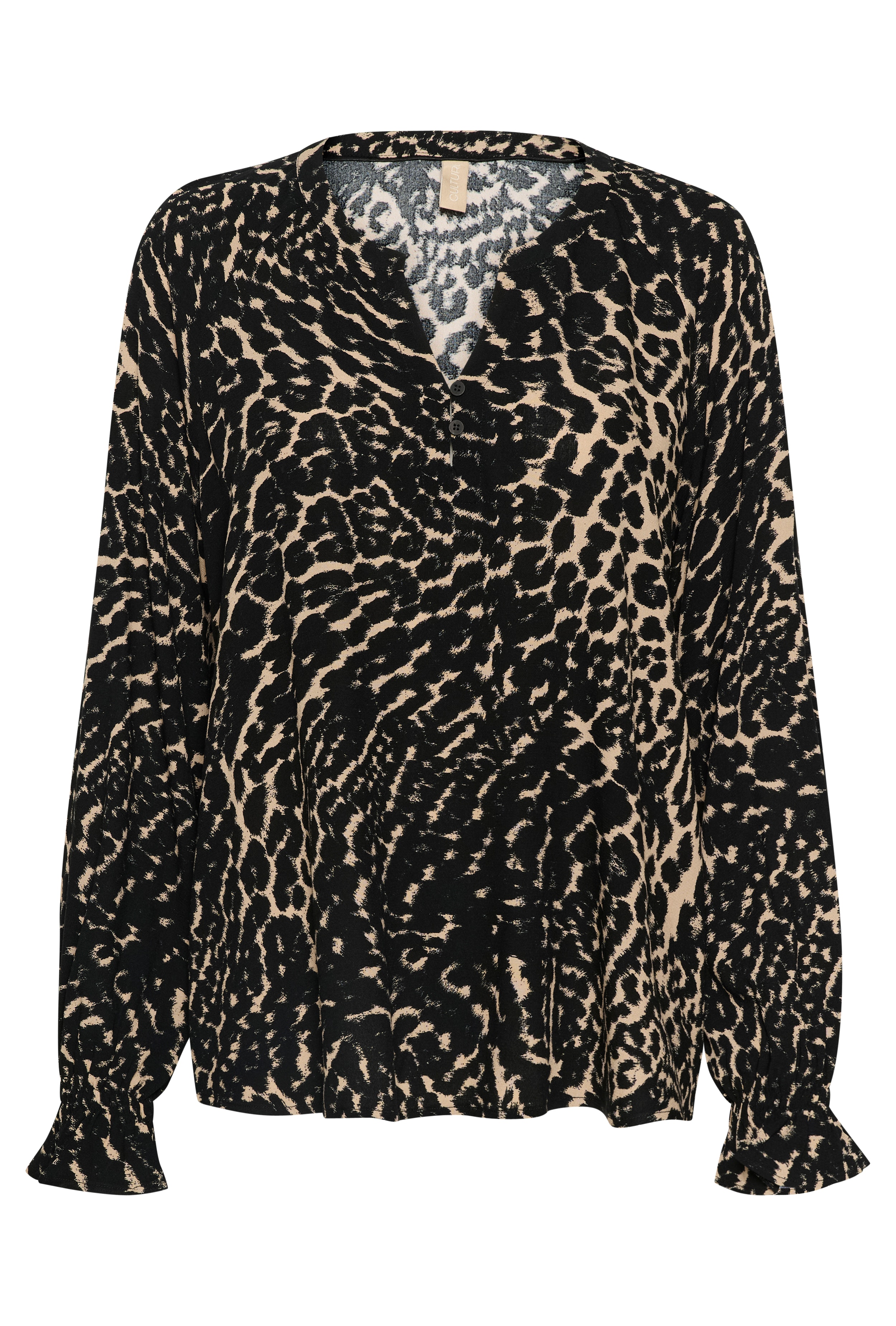 CUando Leopard Bluse LOOKBOOK FRONT 50110826-106133