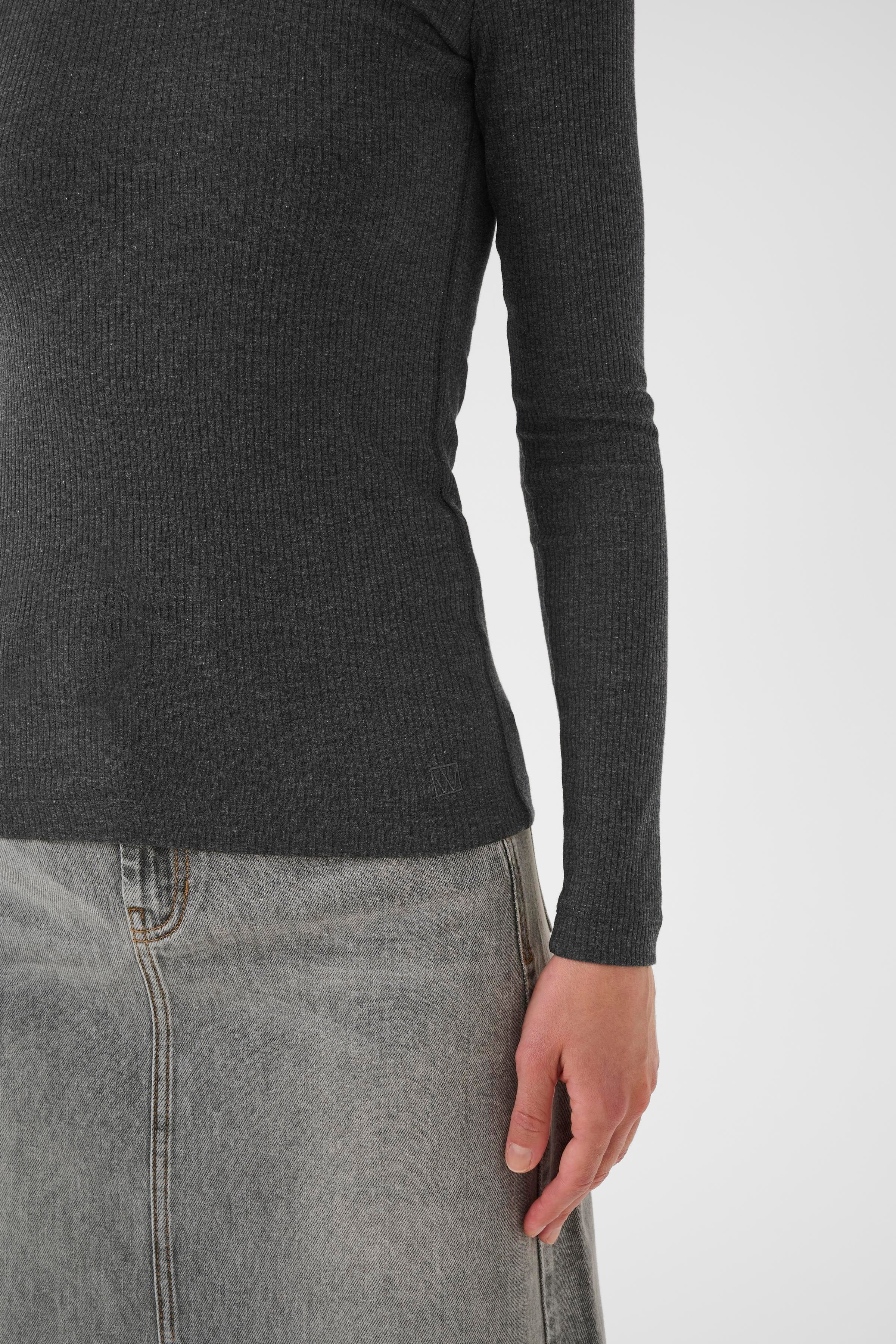 DagnaIW Melange long-sleeved T-shirt LOOKBOOK FRONT 30106866-300596