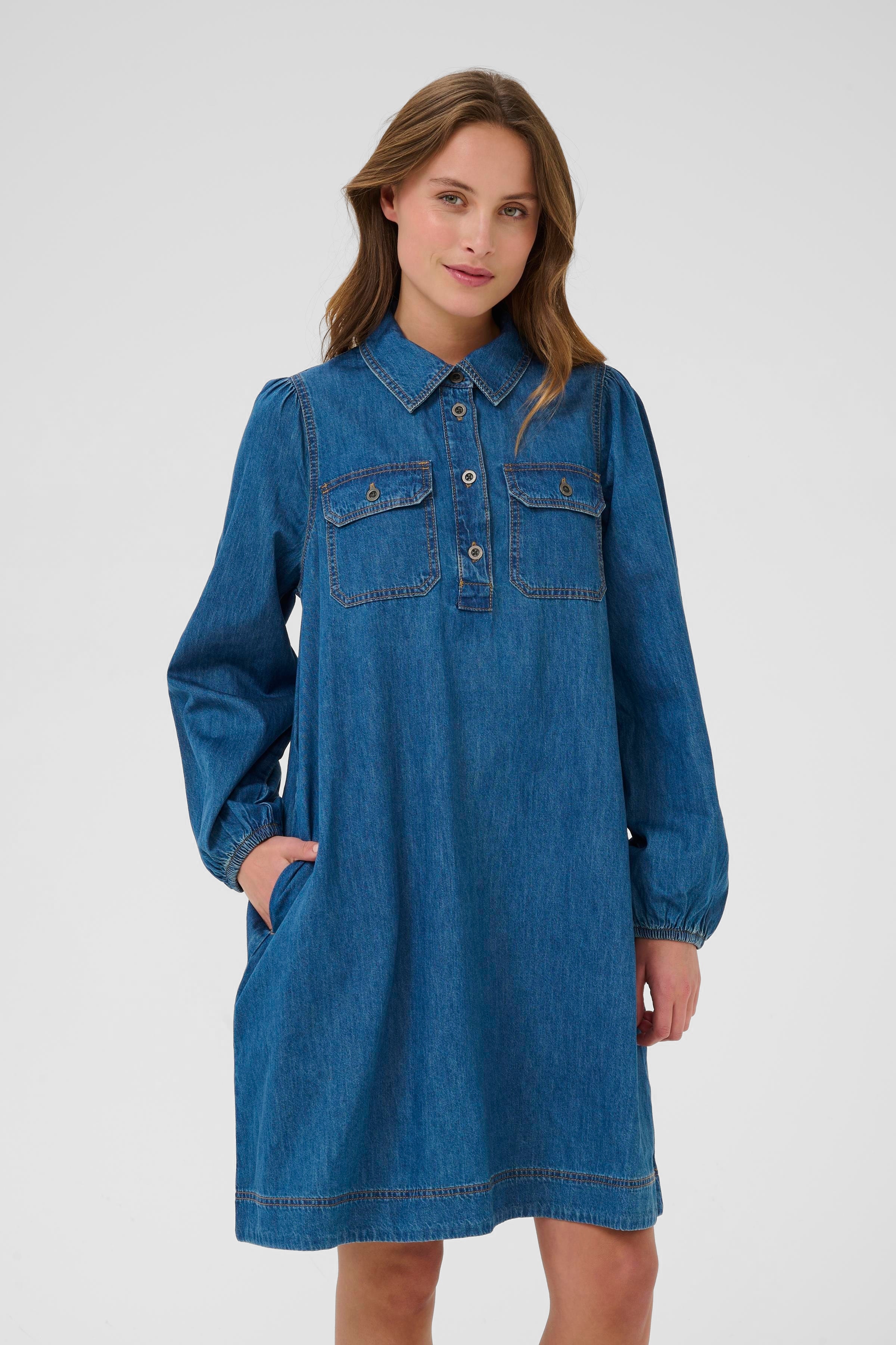 CUbayla Jeanskleid LOOKBOOK FRONT 50112799-500029