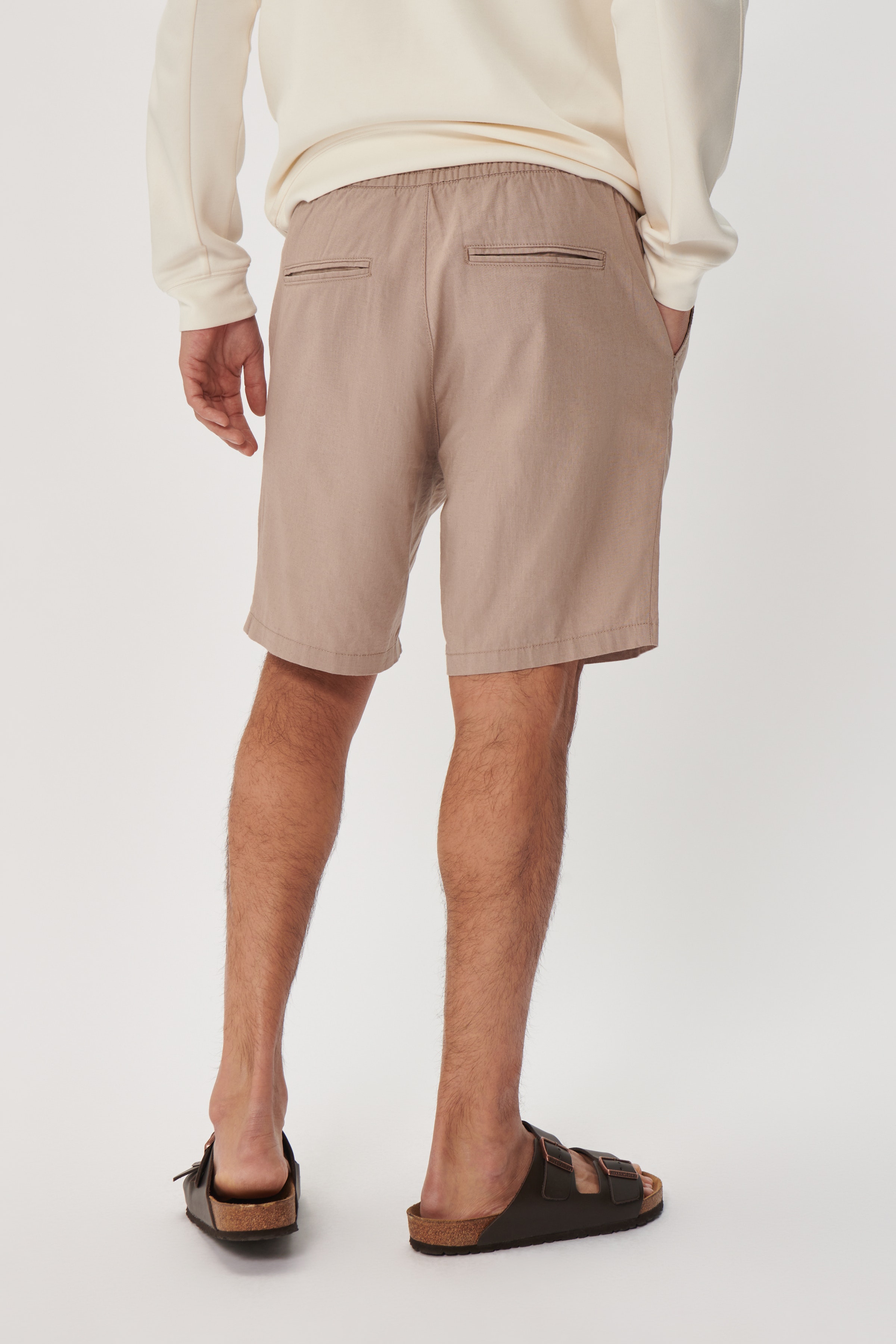 MAbarton linen shorts LOOKBOOK BACK 30206032-160906