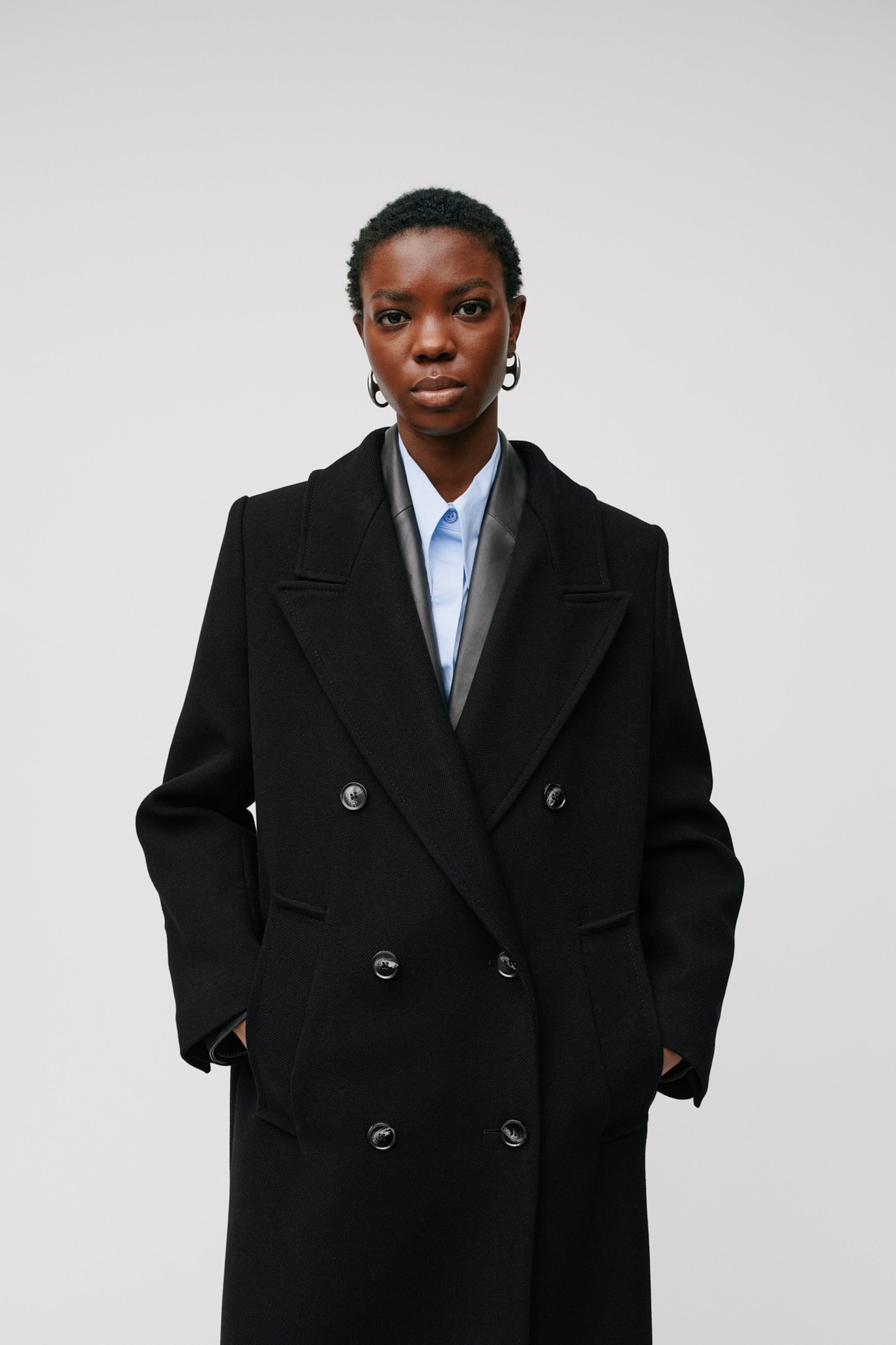 CLEMENCE Kåpe LOOKBOOK FRONT 30600180-BK999