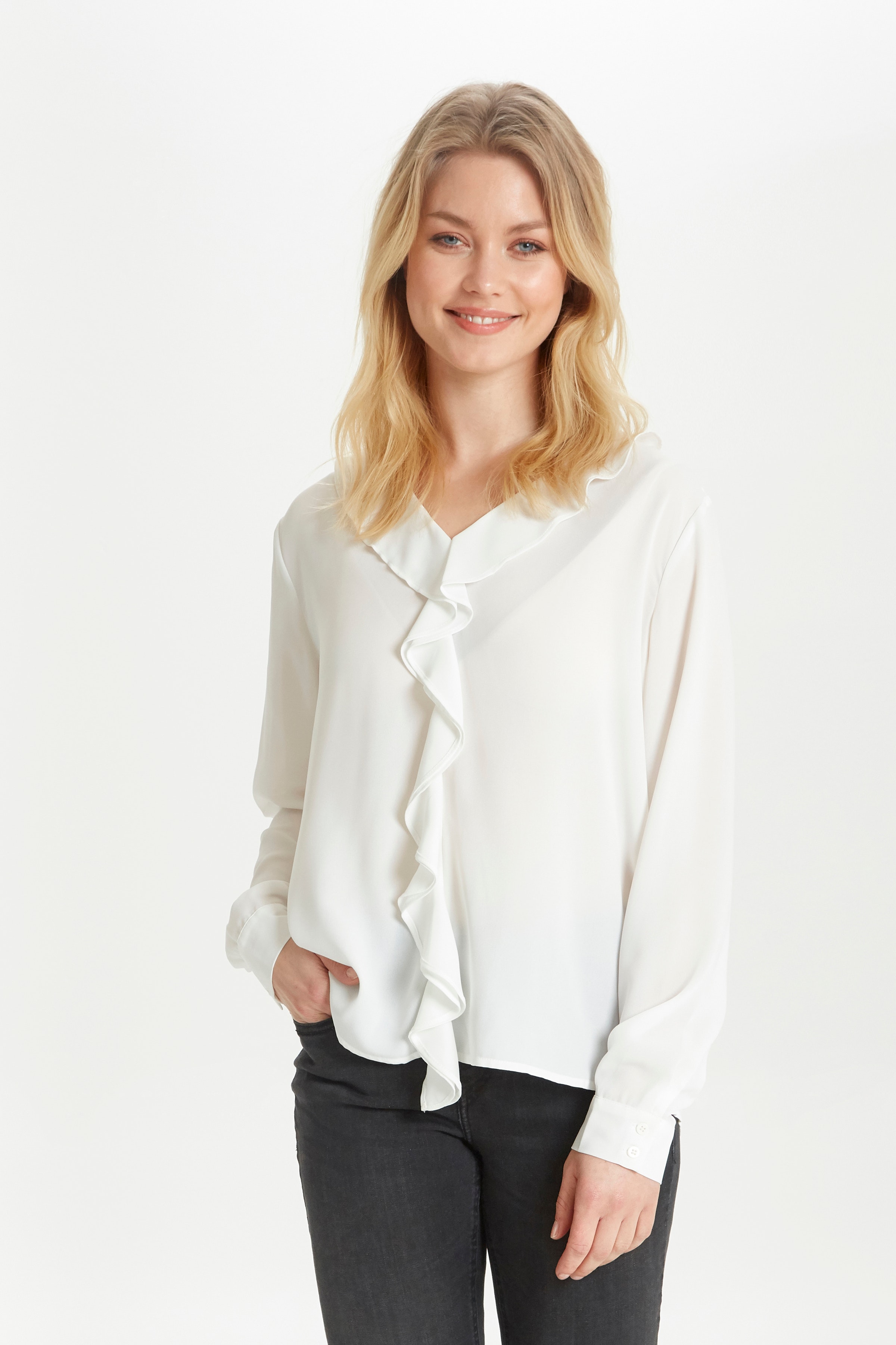 Blouse with long sleeve LOOKBOOK FRONT 20805692-80115