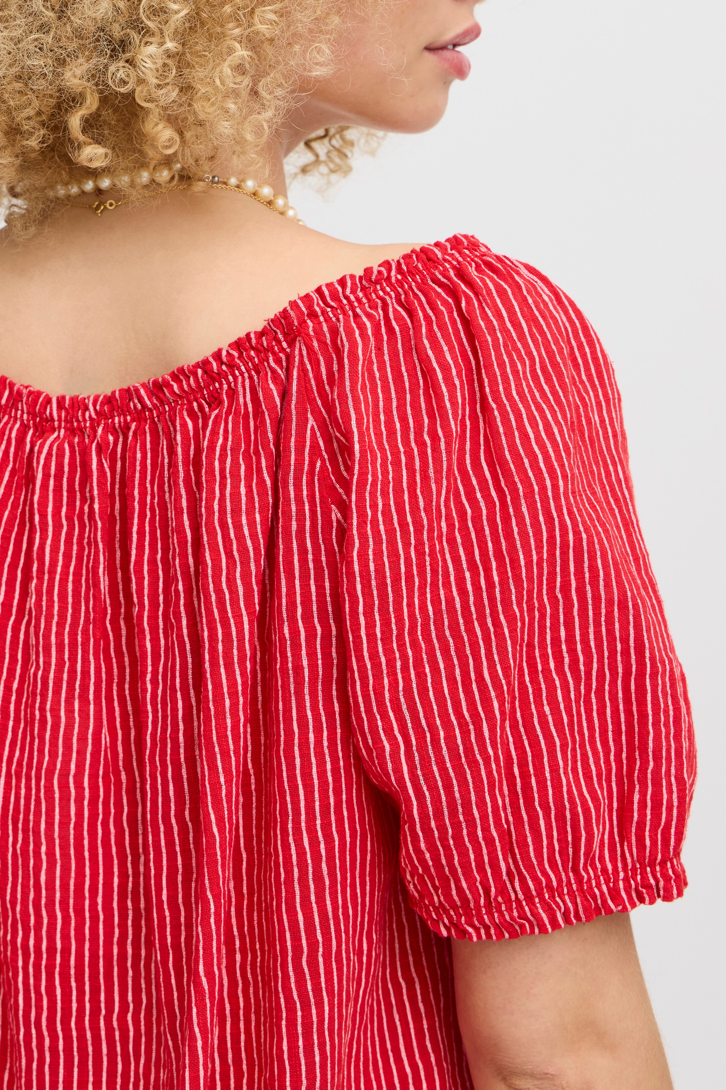 Blouse with short sleeve LOOKBOOK DETAIL 22100609-191663