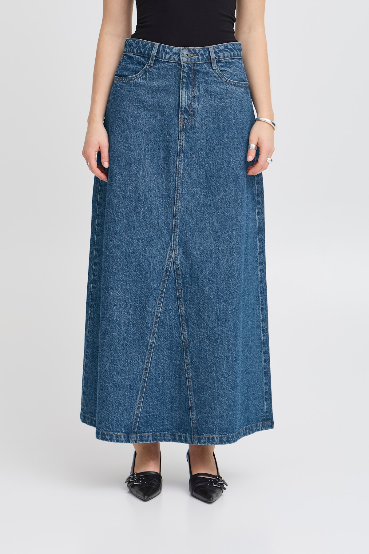 さらに100円引き◆MARITHE◆W PRINTING DENIM SKIRT MARITHE + FRANCOIS GIRBAUD｜マリテフランソワジルボーの