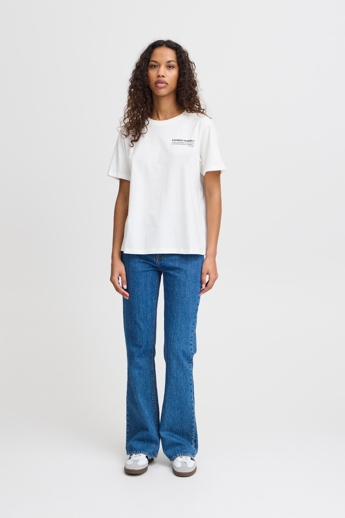 売れ筋商品|||イチ Tシャツ レディース トップス IHLINNO - Basic T-shirt - cloud dancer イチ Tシャツ レディース トップス IHLINNO - Basic T-shirt