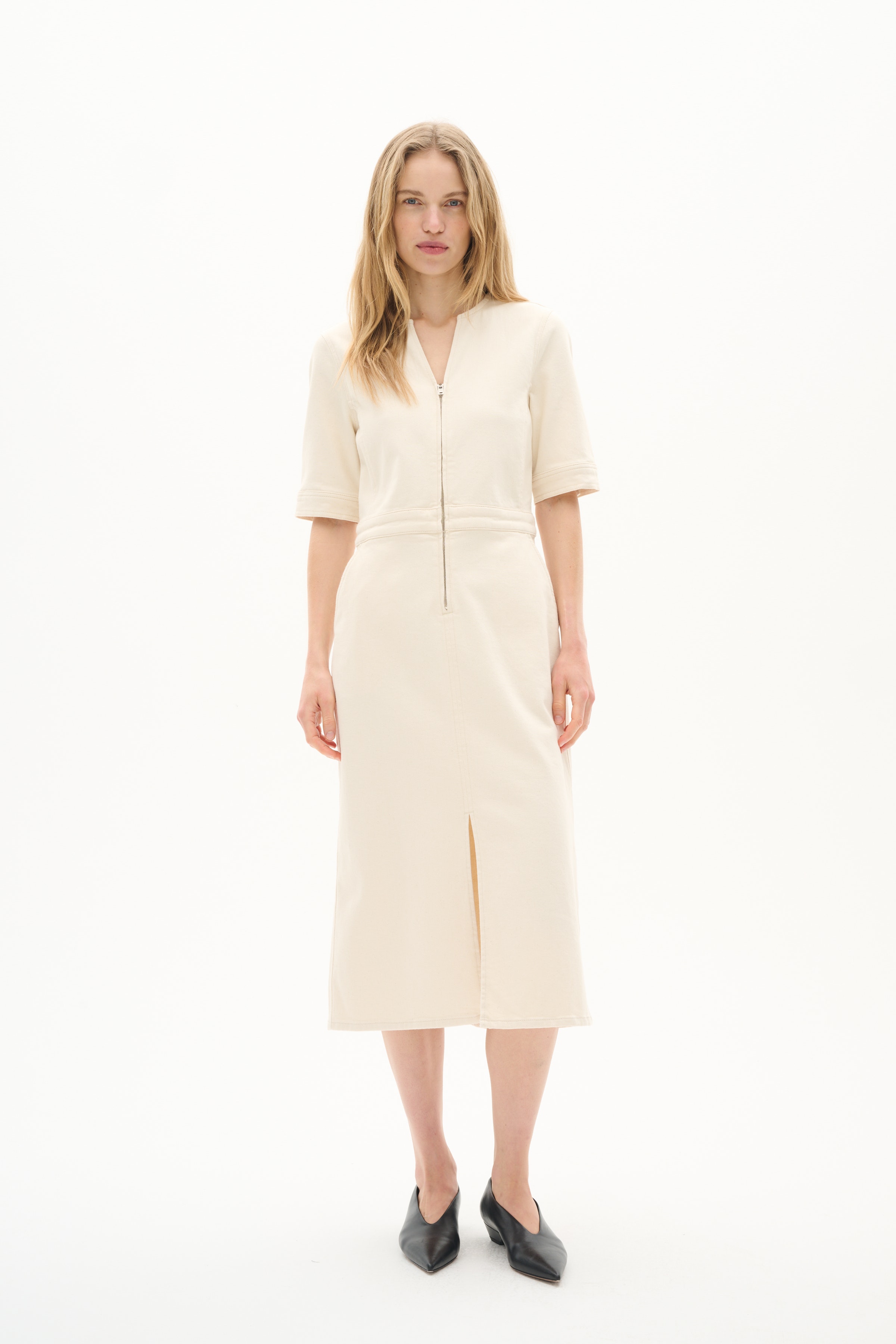 BaccaIW Denim Kjole LOOKBOOK FRONT 30110527-300597