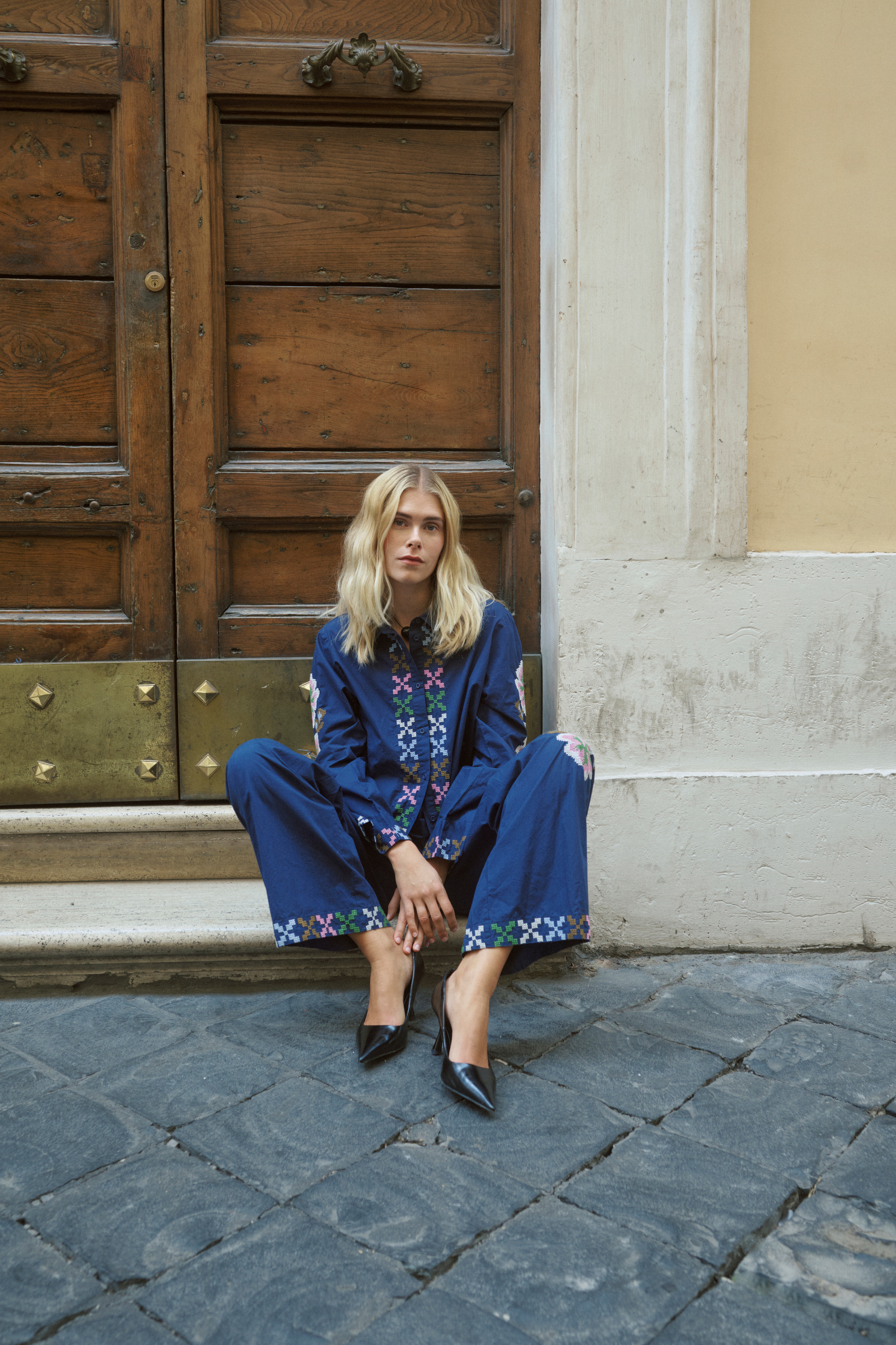 CUbreezy Hose mit Stickerei LOCATION NONE 50112706-194024