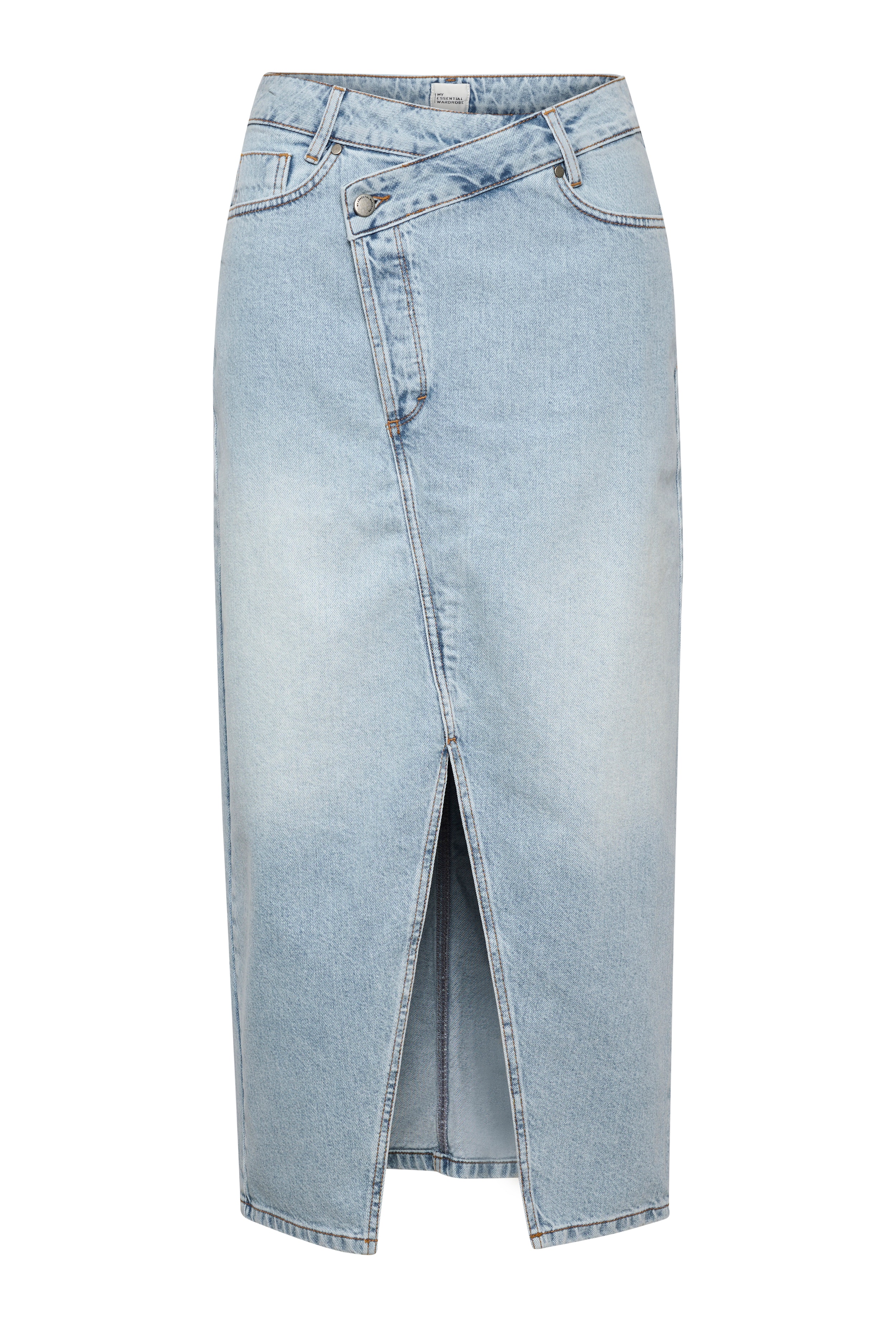 MWLouis Wrap Long Denim Skirt LOOKBOOK FRONT 10703793-100046