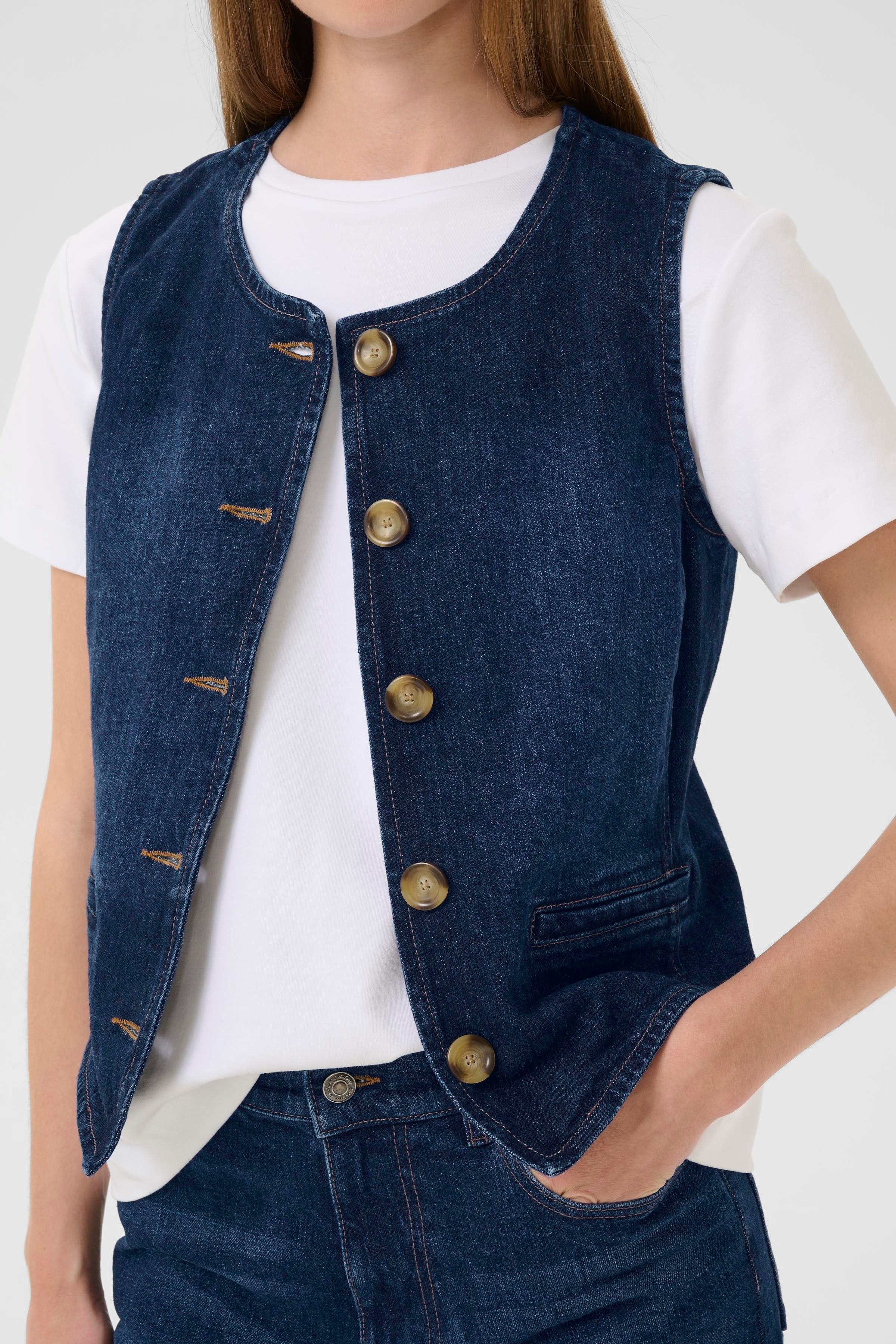 NanaIW Denim Waistcoat LOOKBOOK DETAIL 30110967-304092