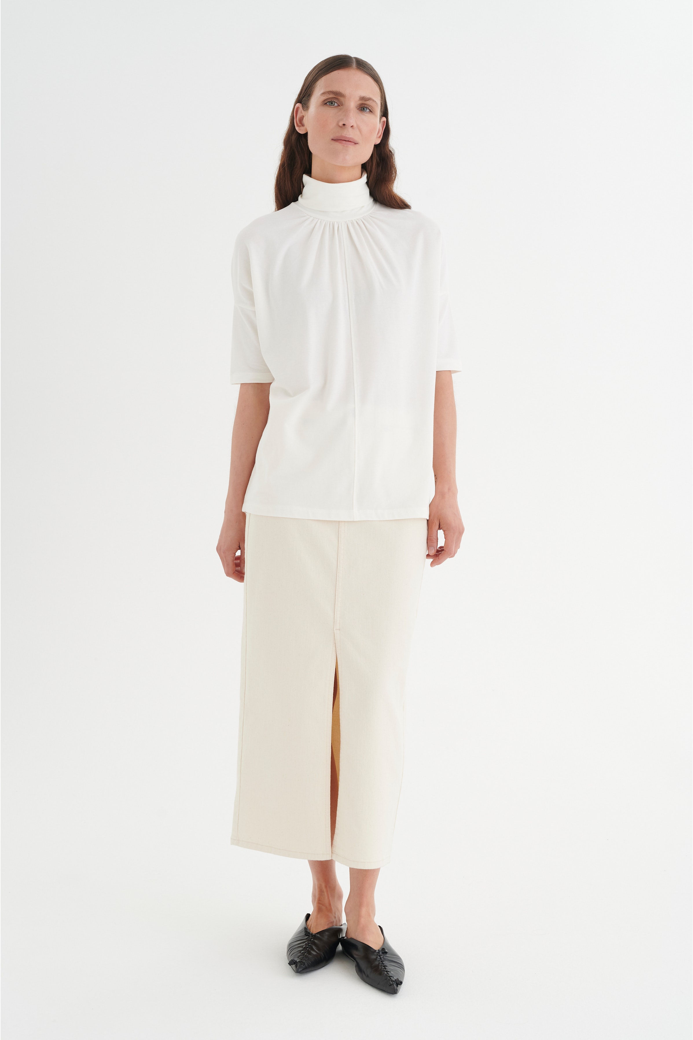 IvannaIW Denimkjol LOOKBOOK FRONT 30106382-110701