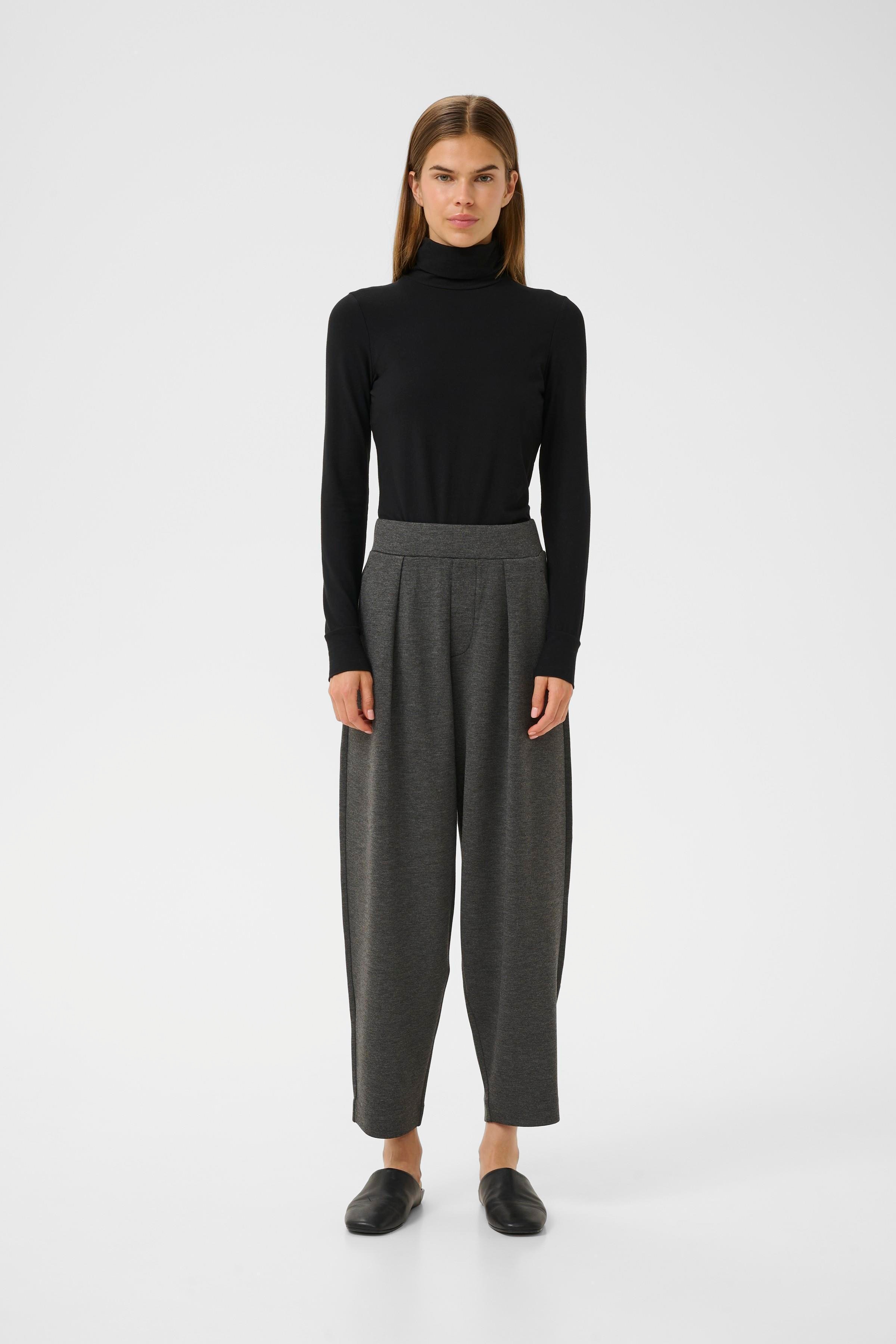 PannieIW Melange Trousers LOOKBOOK FRONT 30110151-300596