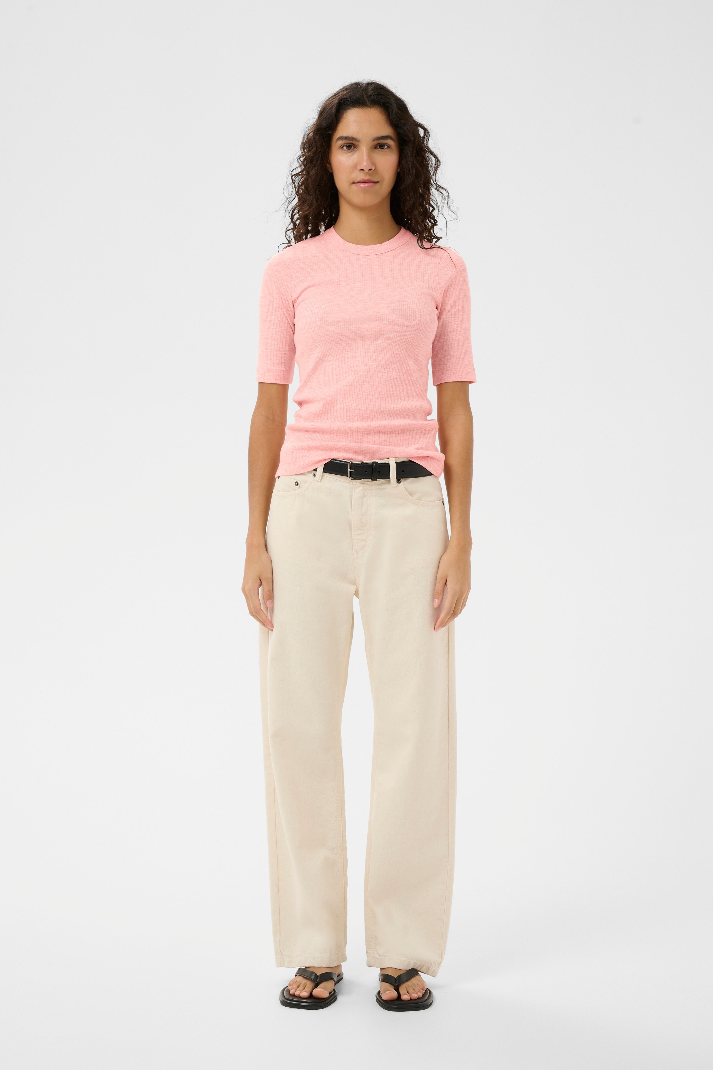 DagnaIW Melange T-shirt LOOKBOOK FRONT 30106864-1419111