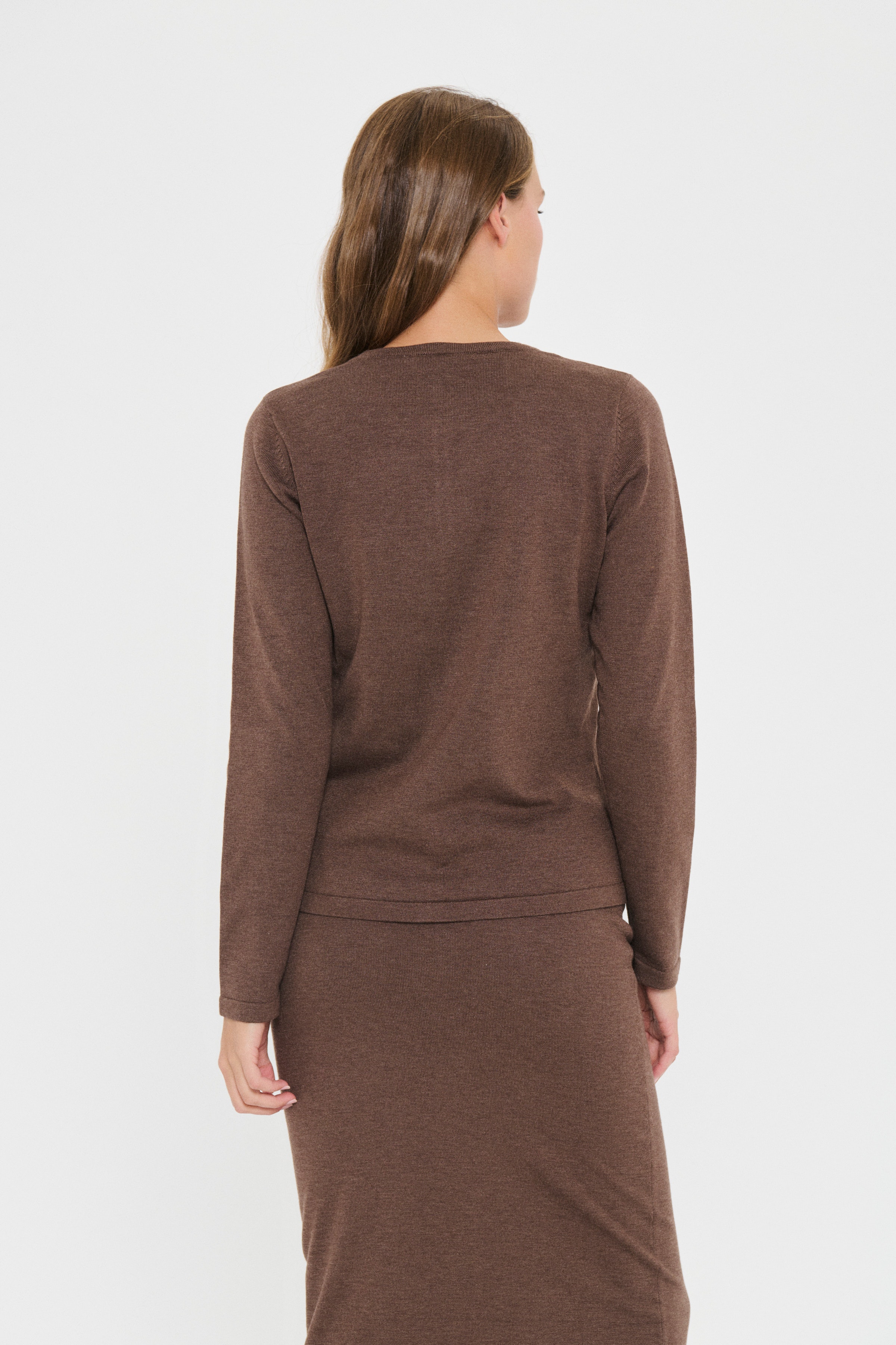MilaSZ R-Neck Cardigan LOOKBOOK BACK 30500005-1912241
