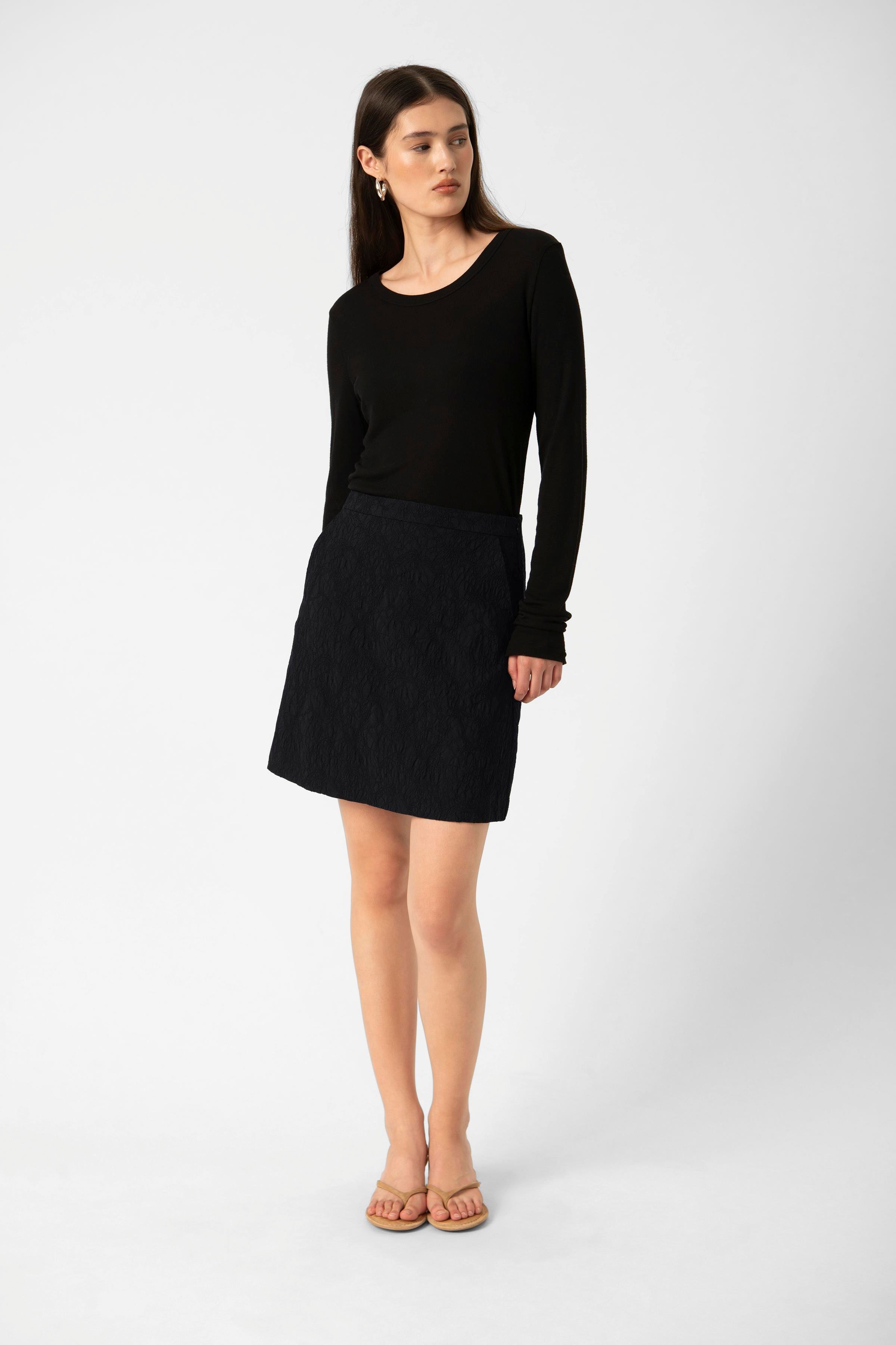 SLMaybel Skjørt LOOKBOOK FRONT 30409105-194008