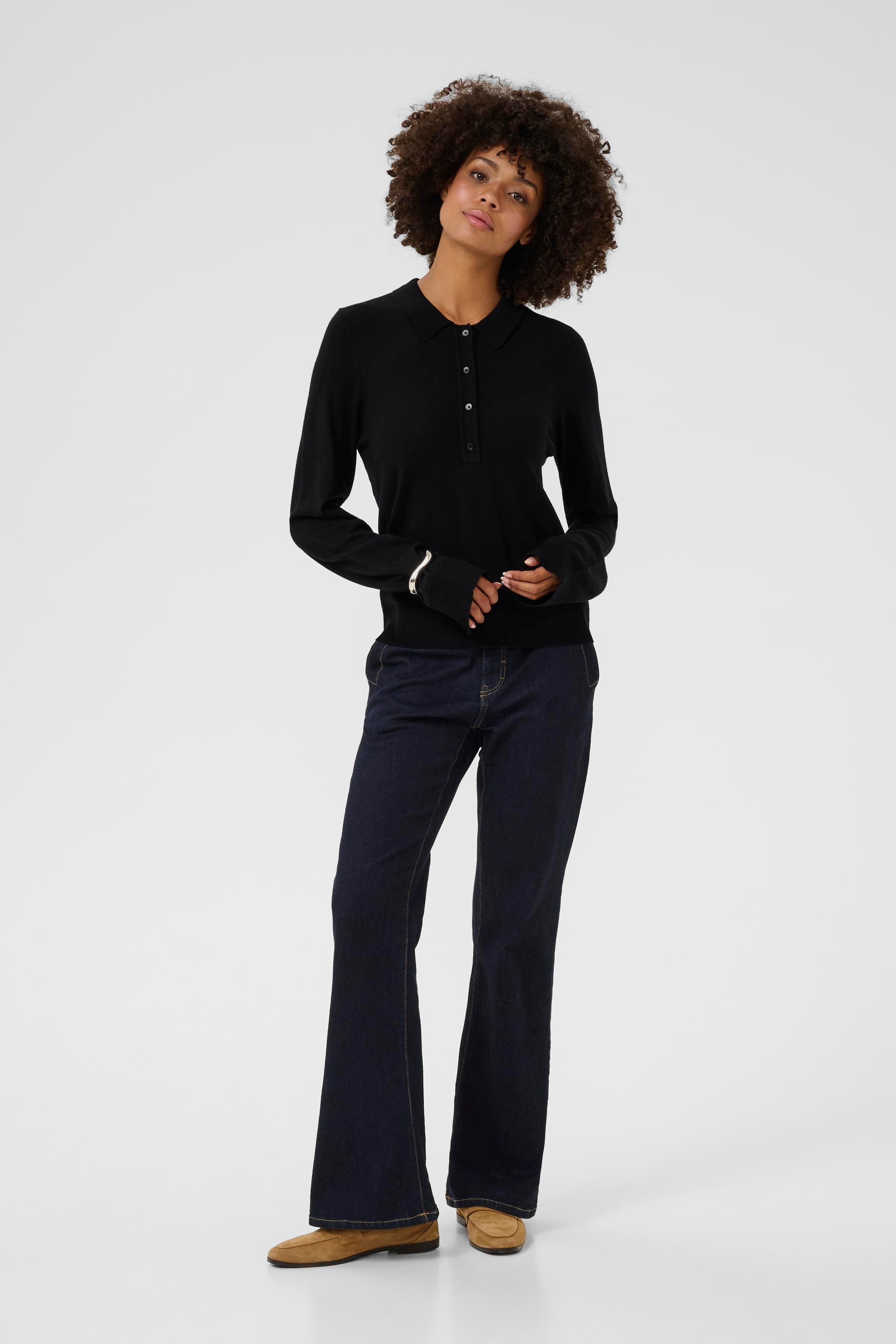 CUebba Poloshirt i strik LOOKBOOK FRONT 50111974-500012
