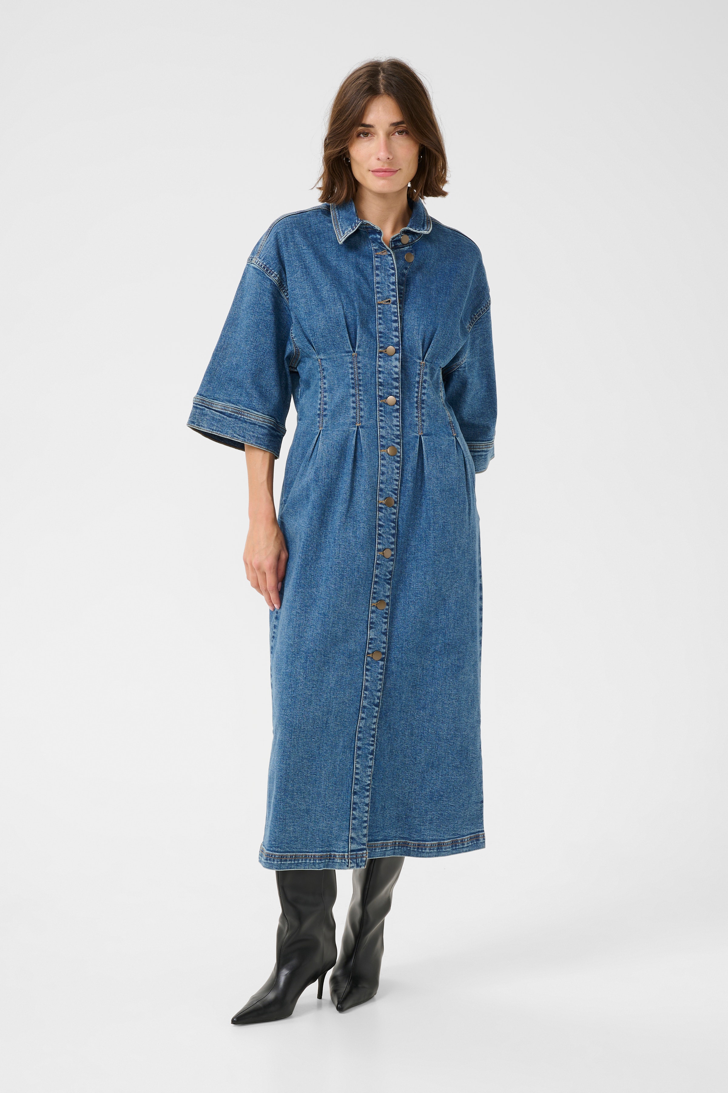 CUcyrine Denim Jurk LOOKBOOK FRONT 50111986-107026