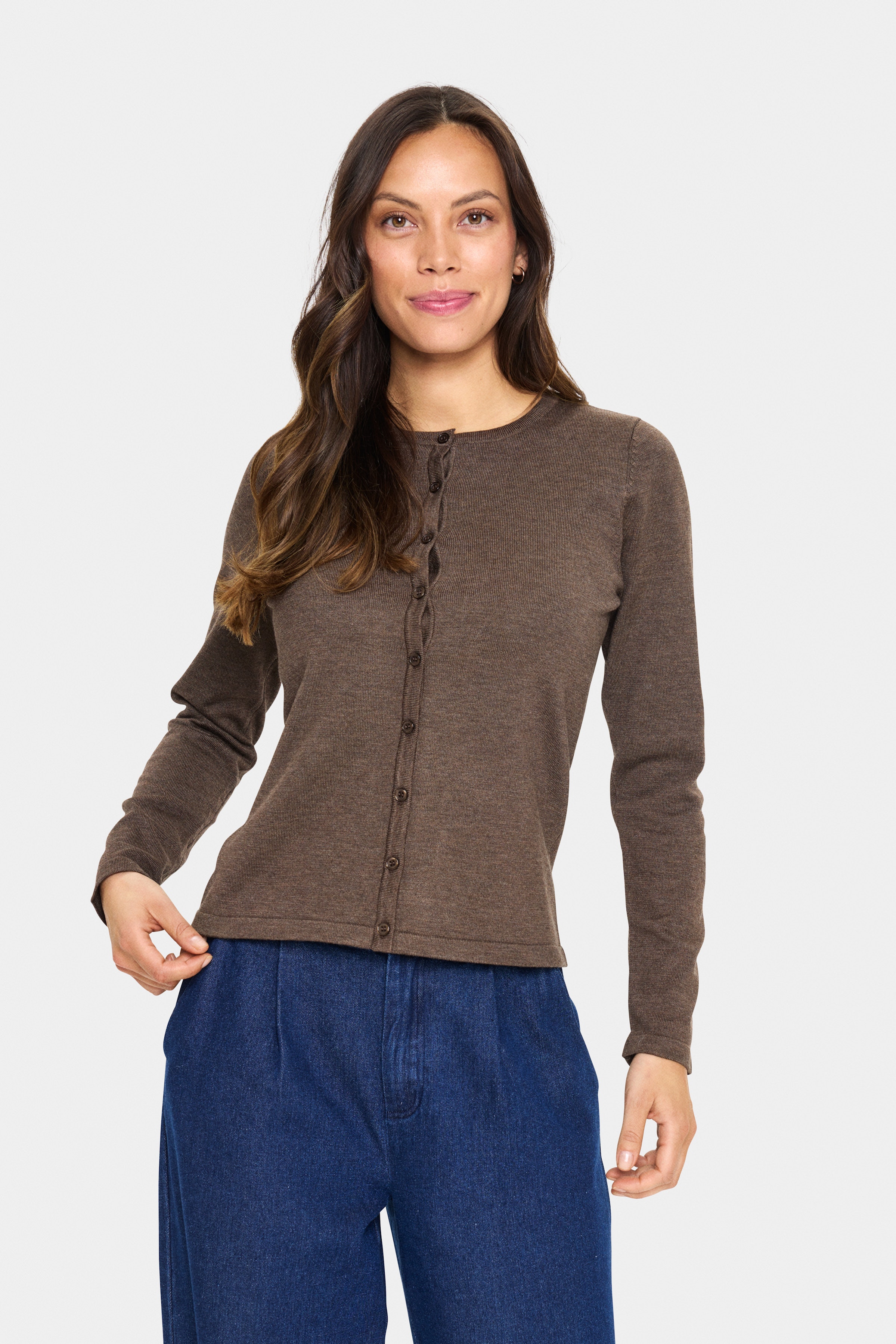 MilaSZ R-Neck Cardigan LOOKBOOK FRONT 30500005-1908101