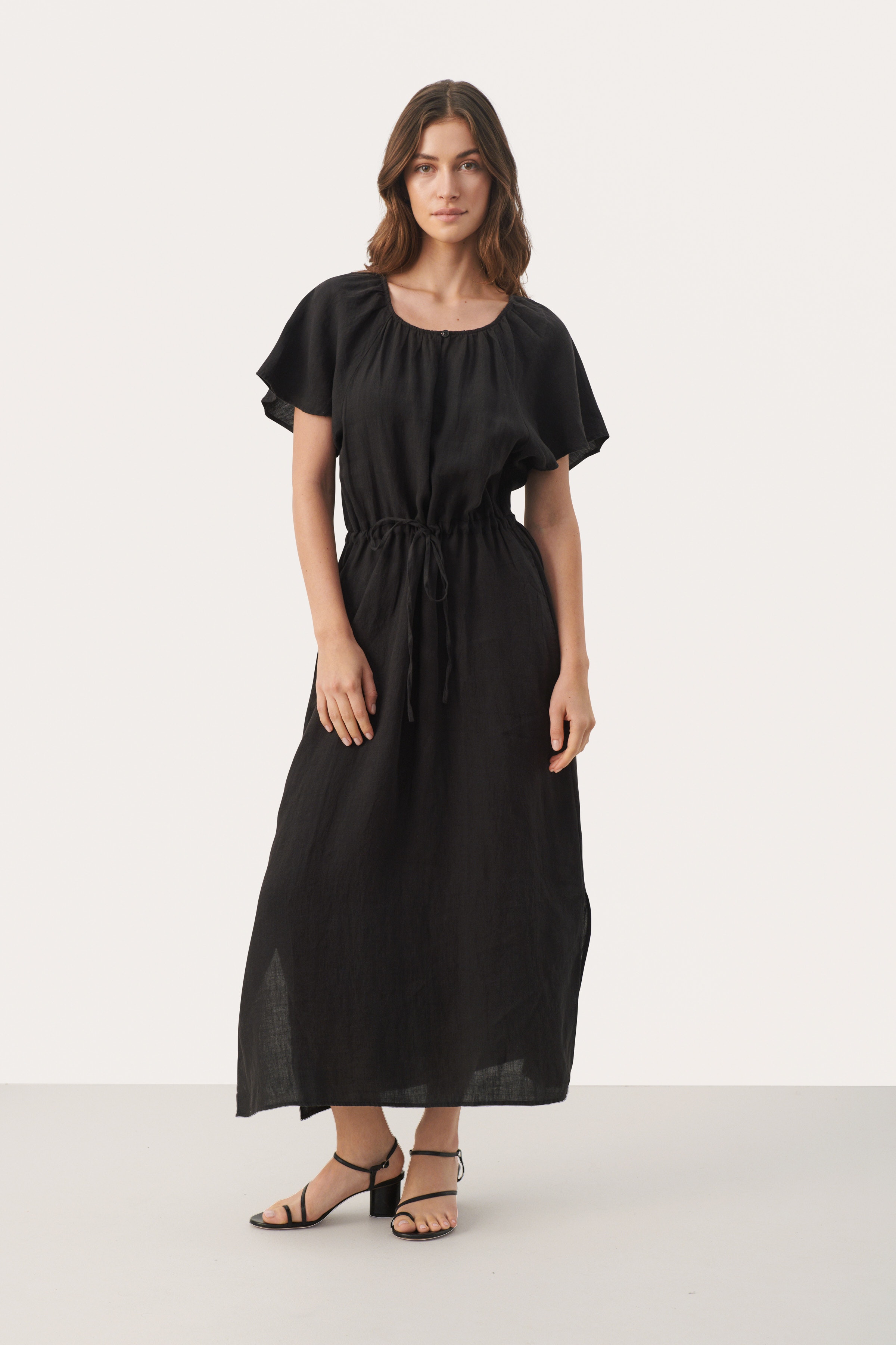 GeolinePW Lång linneklänning LOOKBOOK FRONT 30308590-194008