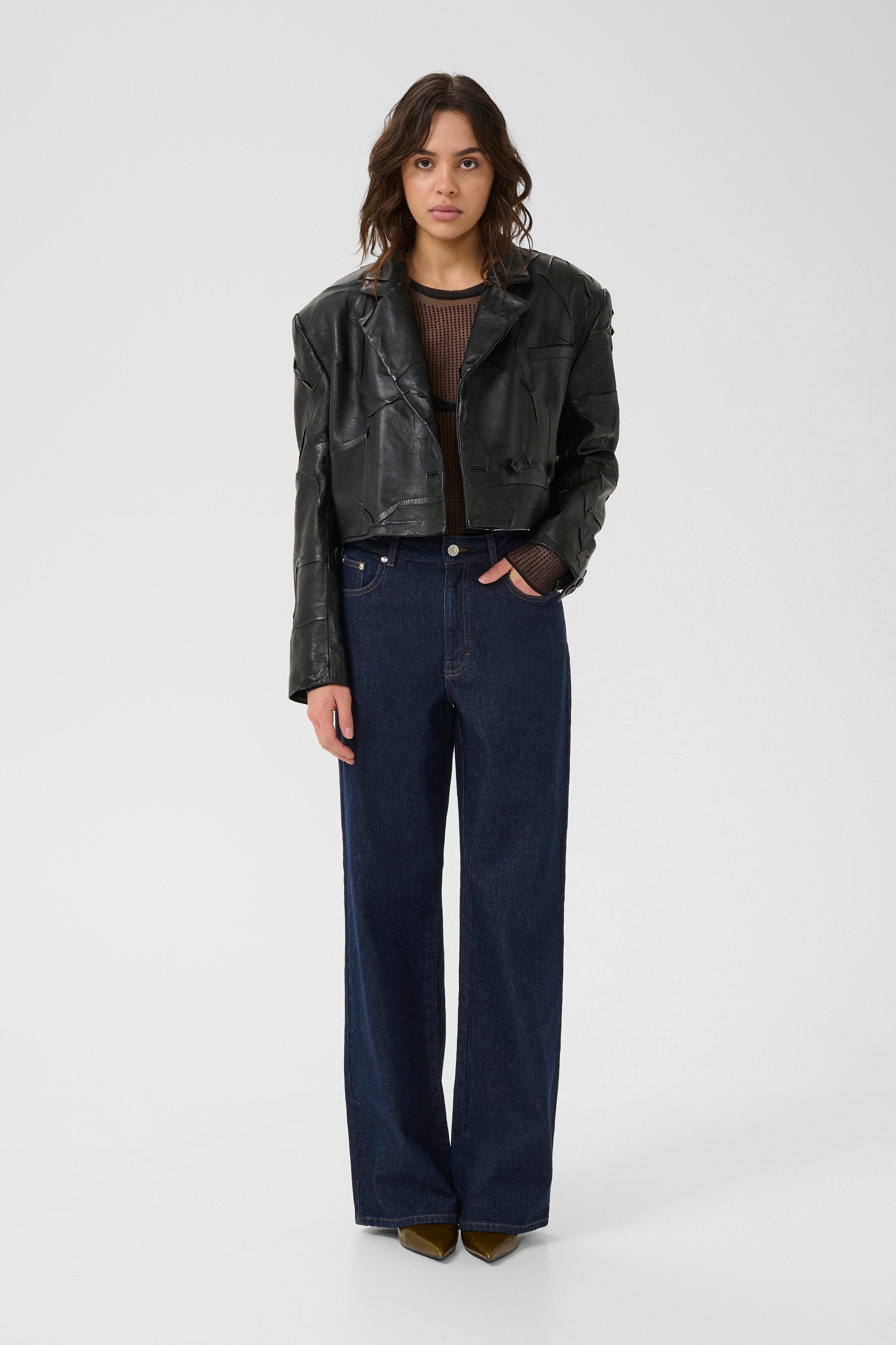 GZmadisan Leather blazer LOOKBOOK DETAIL 10910733-100017