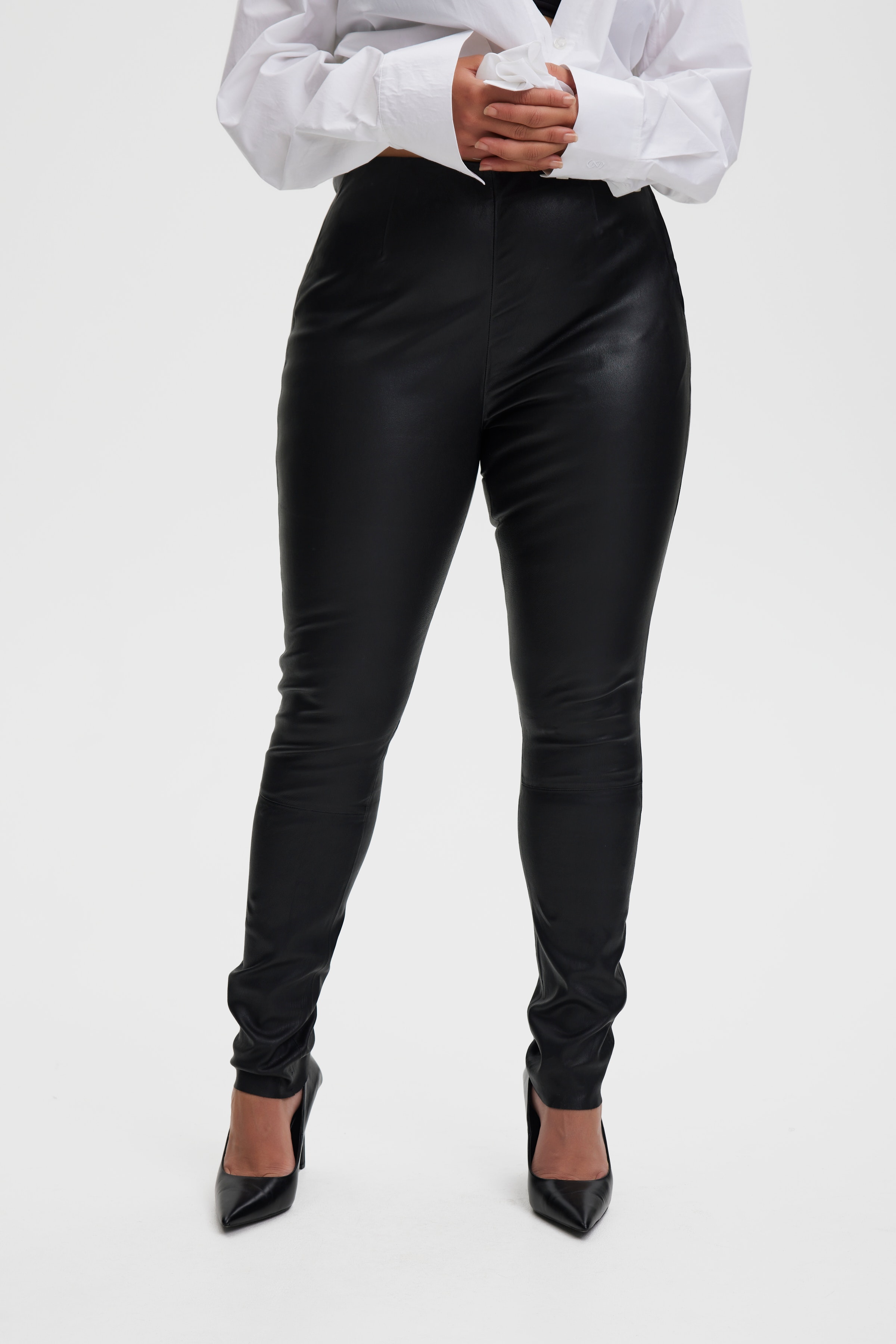 SashaGZ Leather trousers LOOKBOOK FRONT 10905031-100017