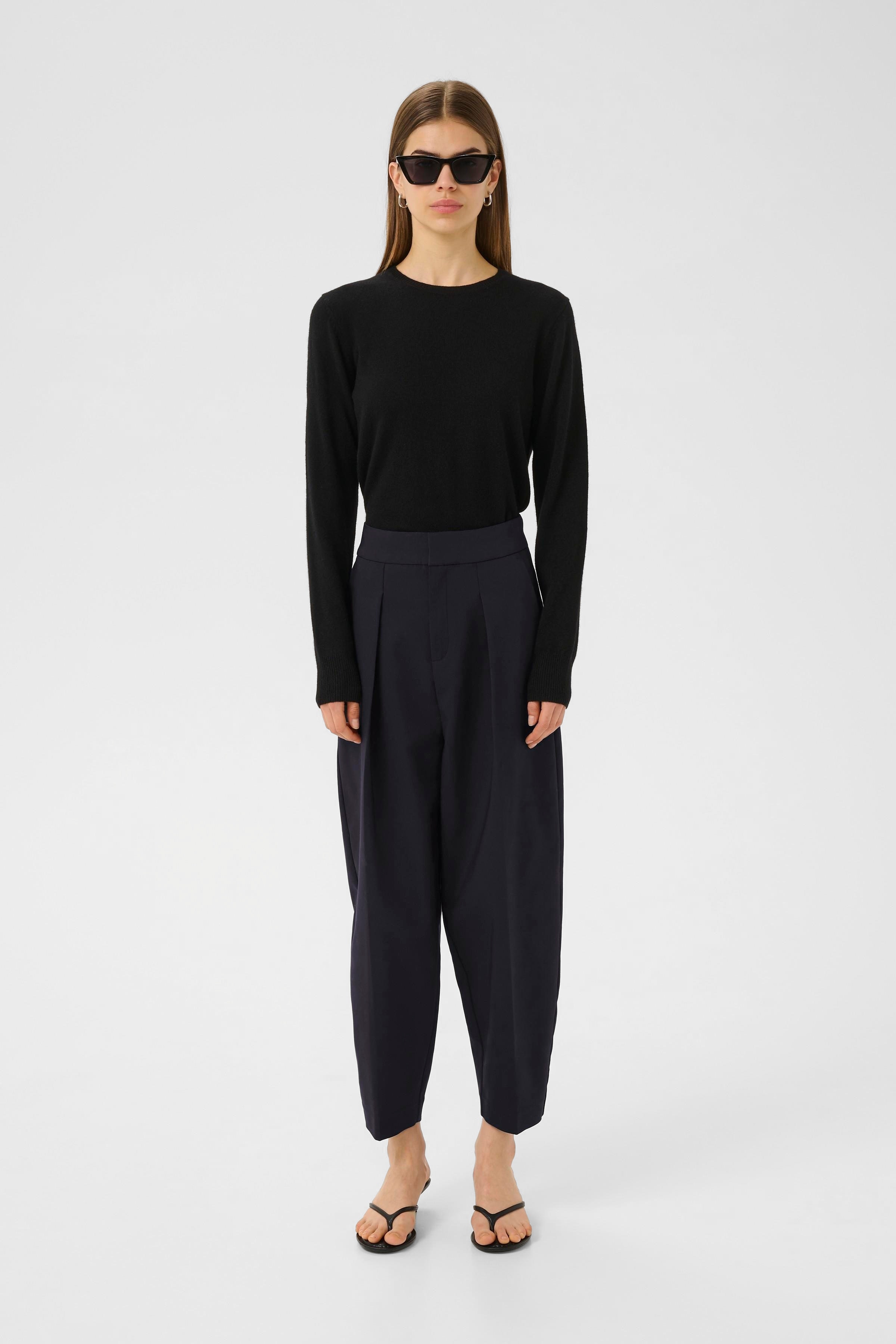 ZellaIW Barrel Bukser LOOKBOOK FRONT 30107207-300005