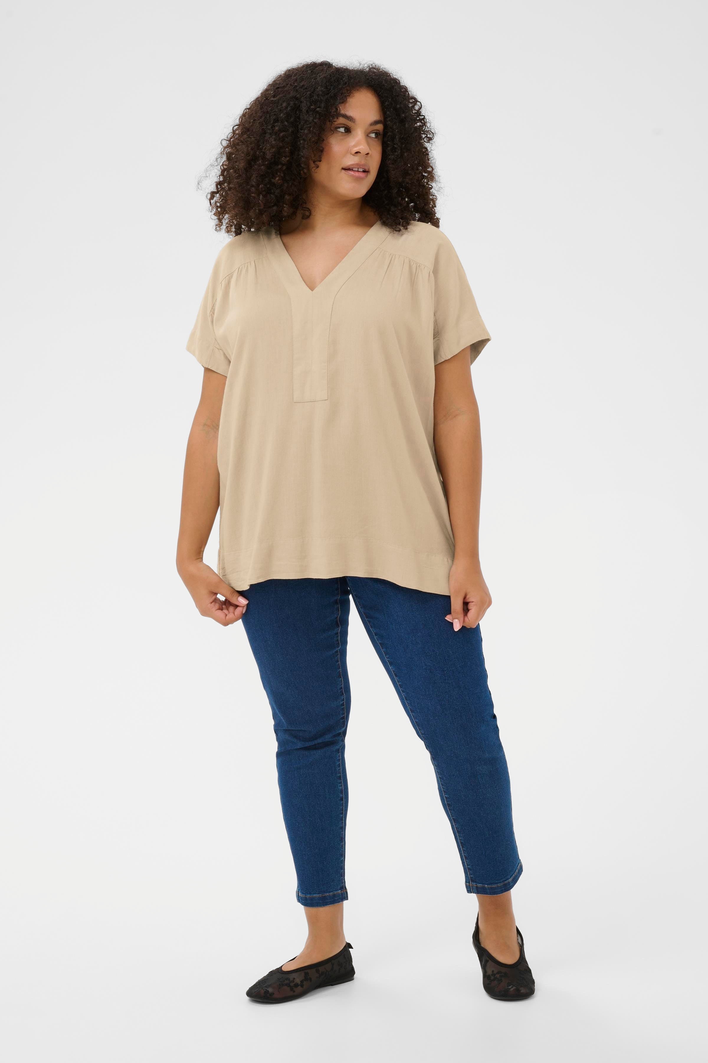 KCmille Hørbluse LOOKBOOK FRONT 10583097-151305