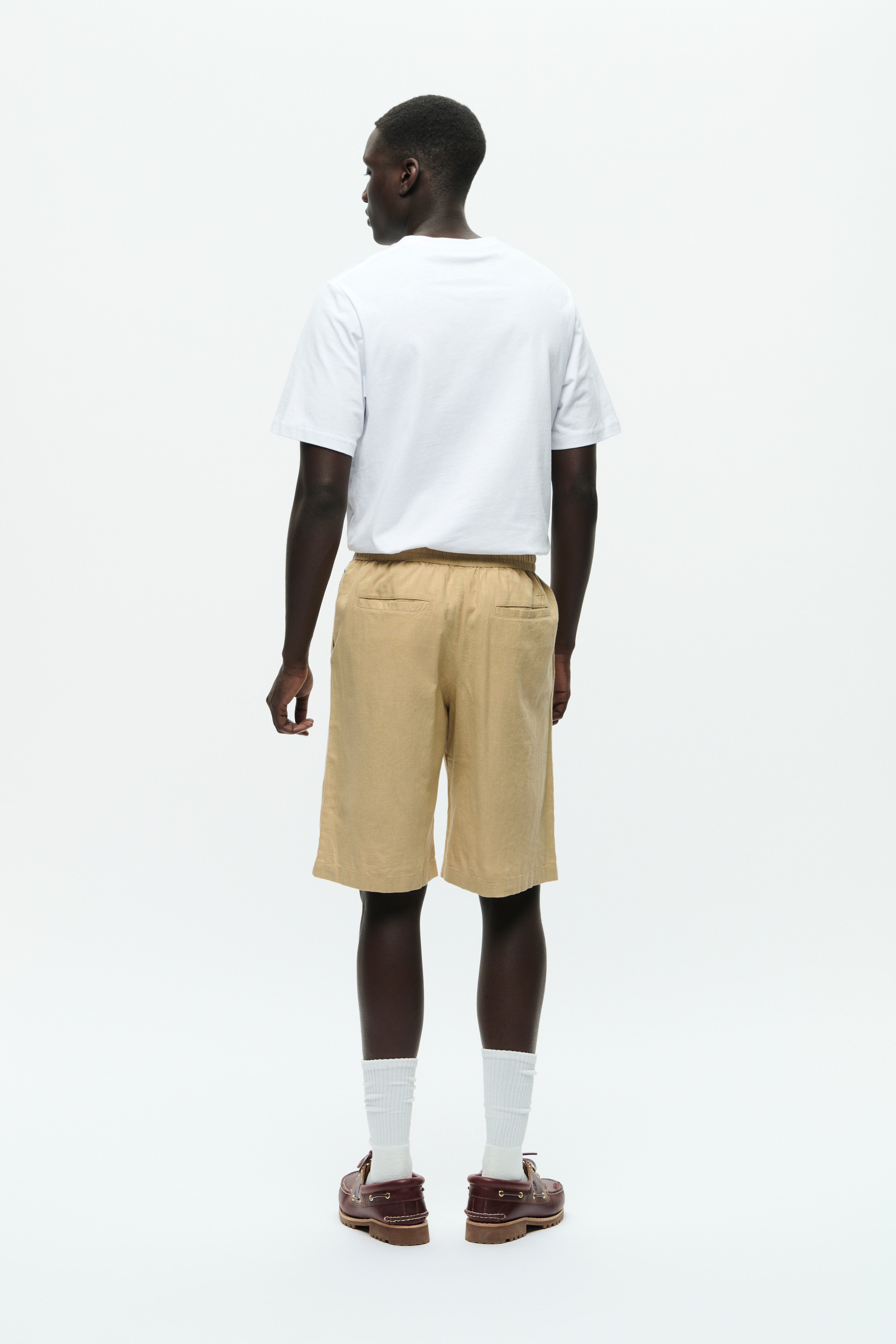 WWenoch Hør Shorts  LOOKBOOK BACK 30251410-161120
