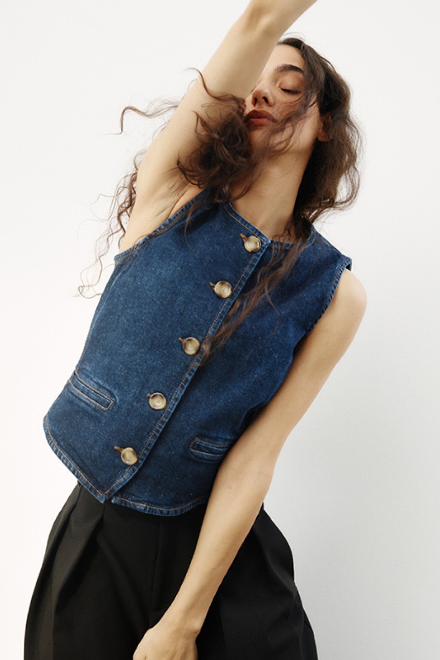 NanaIW Denim Weste LOCATION NONE 30110967-304092