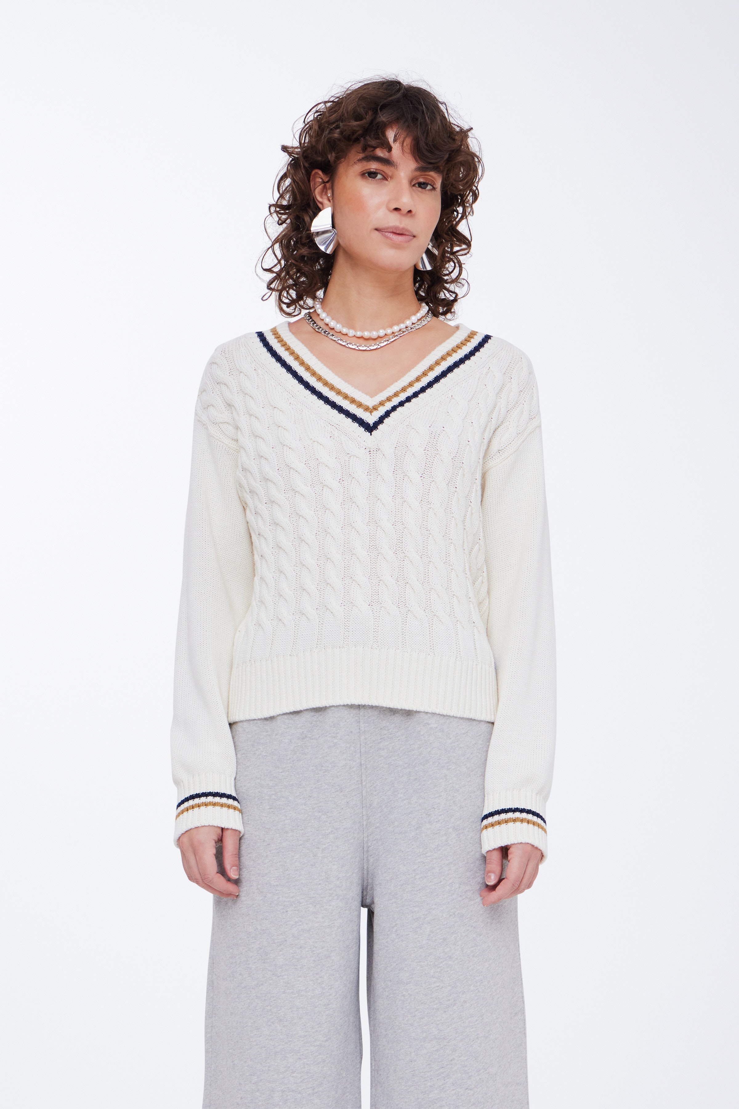 BAFIRANZE Pullover LOOKBOOK FRONT 50405047-114201