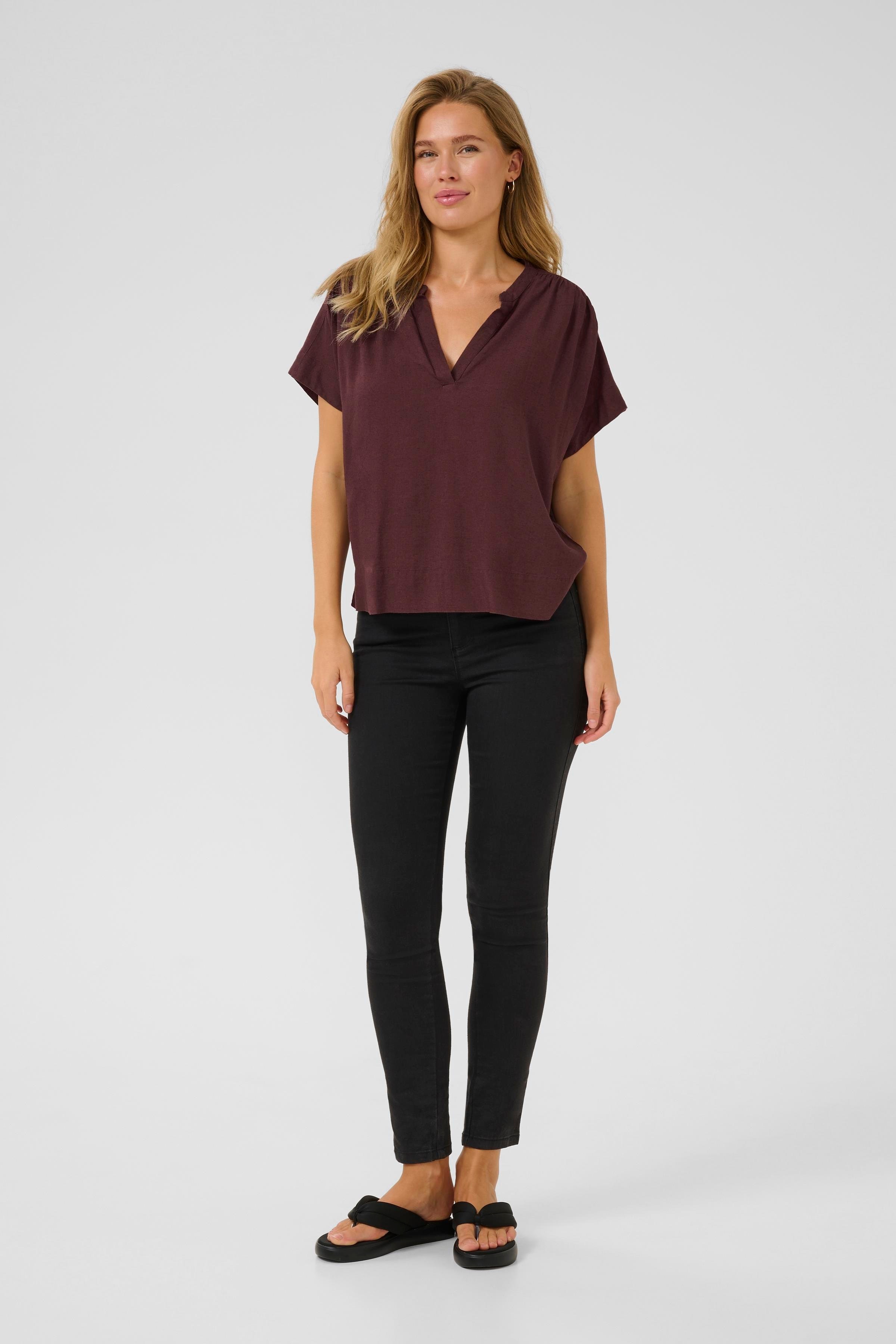 KAmilia Top aus Leinen LOOKBOOK FRONT 10509670-191619