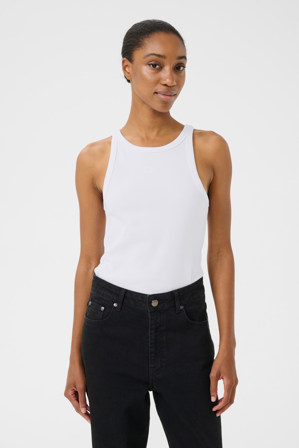 GZdrew Top in bright white cotton