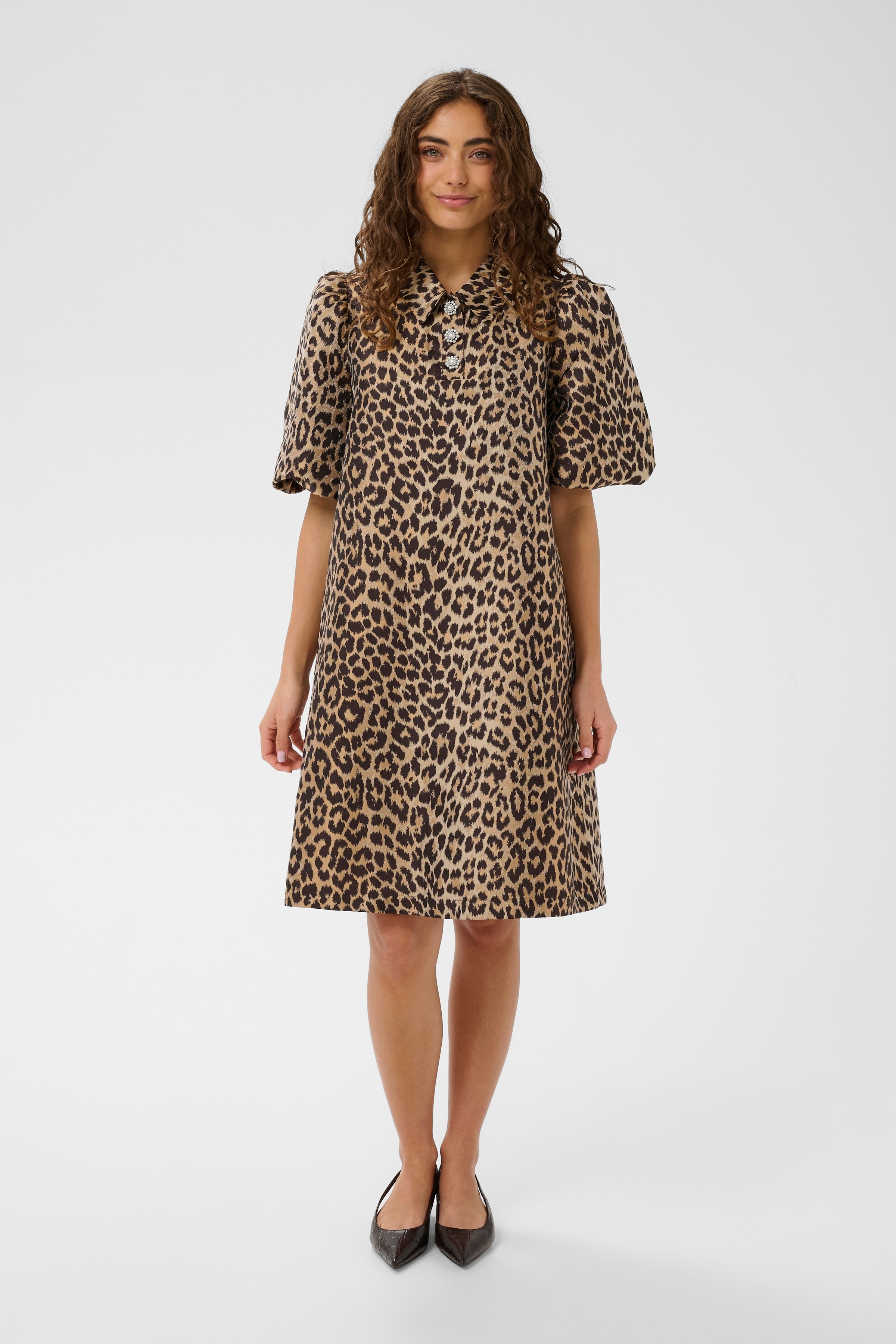 CUcarol Leopardkjole LOOKBOOK FRONT 50112375-107401