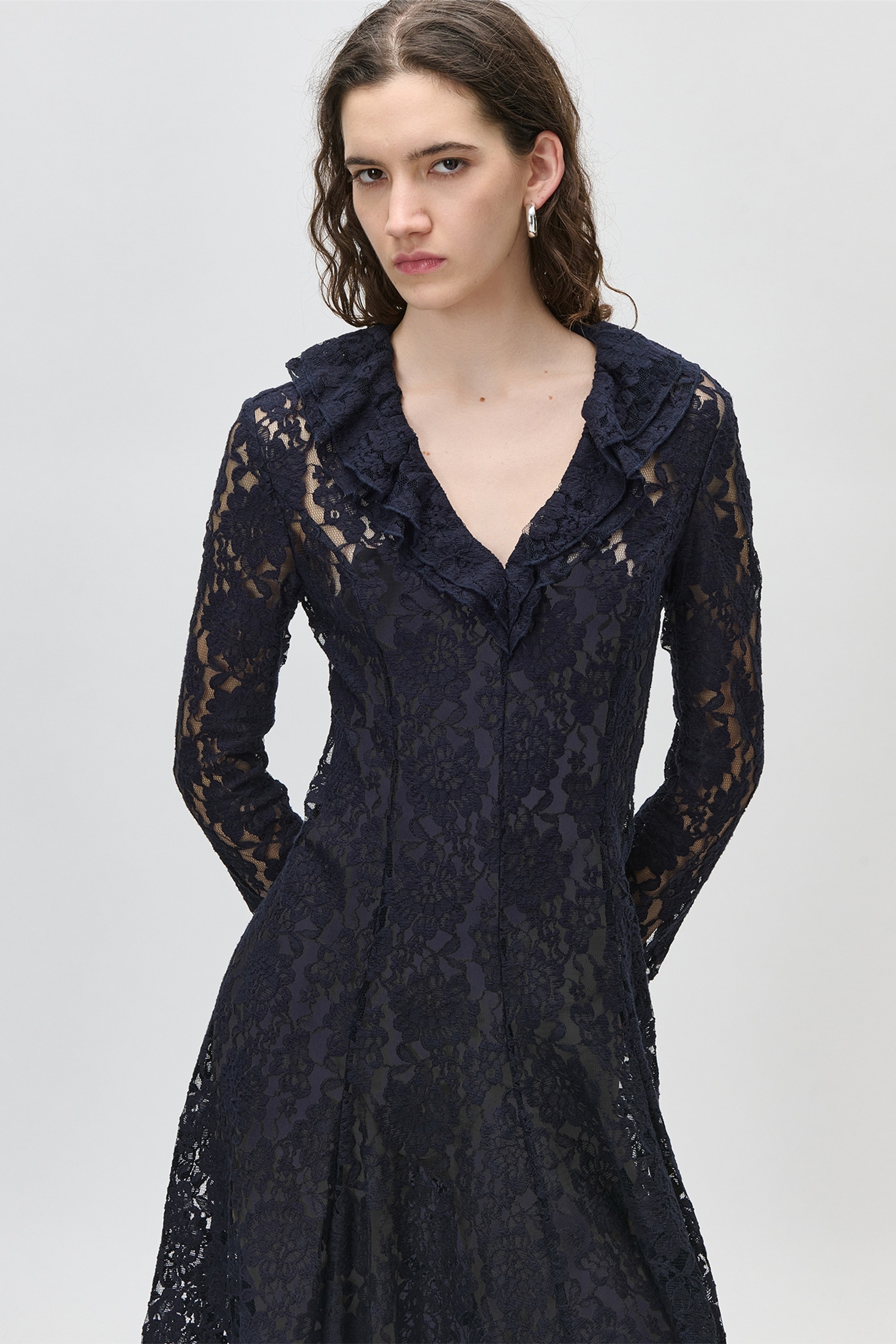 OLIMPIA Kjole LOOKBOOK FRONT 30600668-BL900