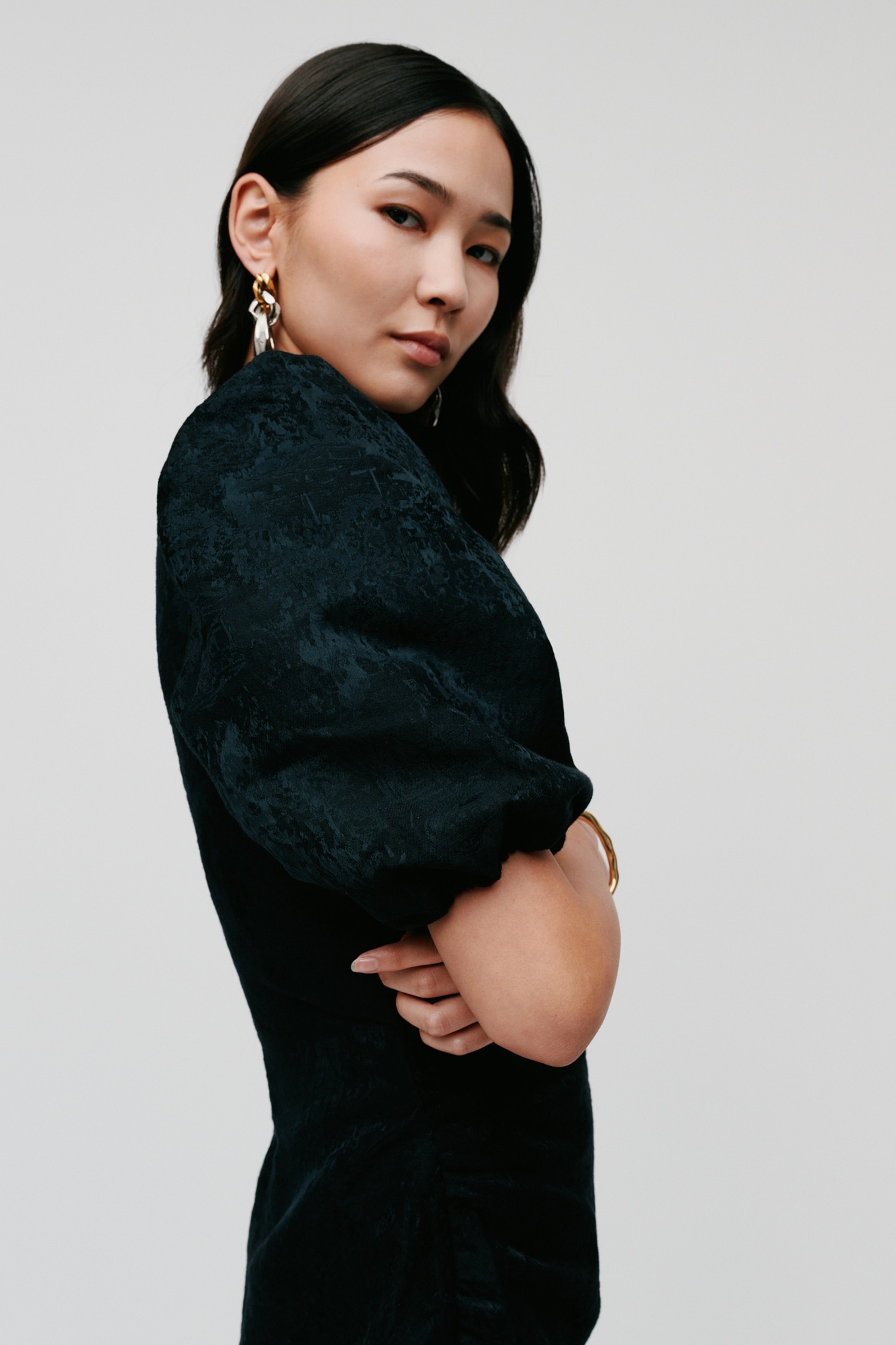 Nissa Kjole LOOKBOOK FRONT 30600539-BK999