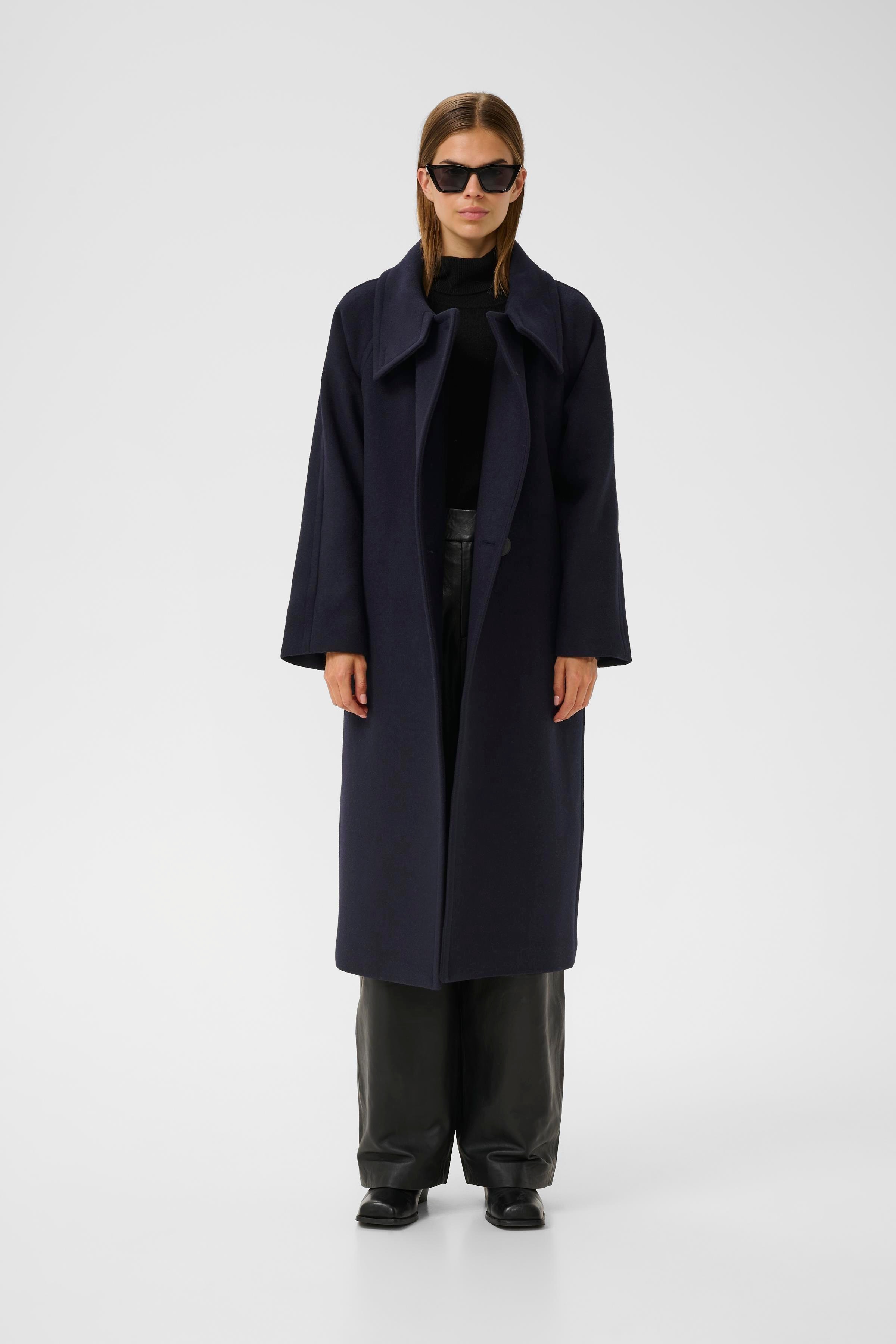ThoraIW Collar Coat LOOKBOOK FRONT 30111083-300005
