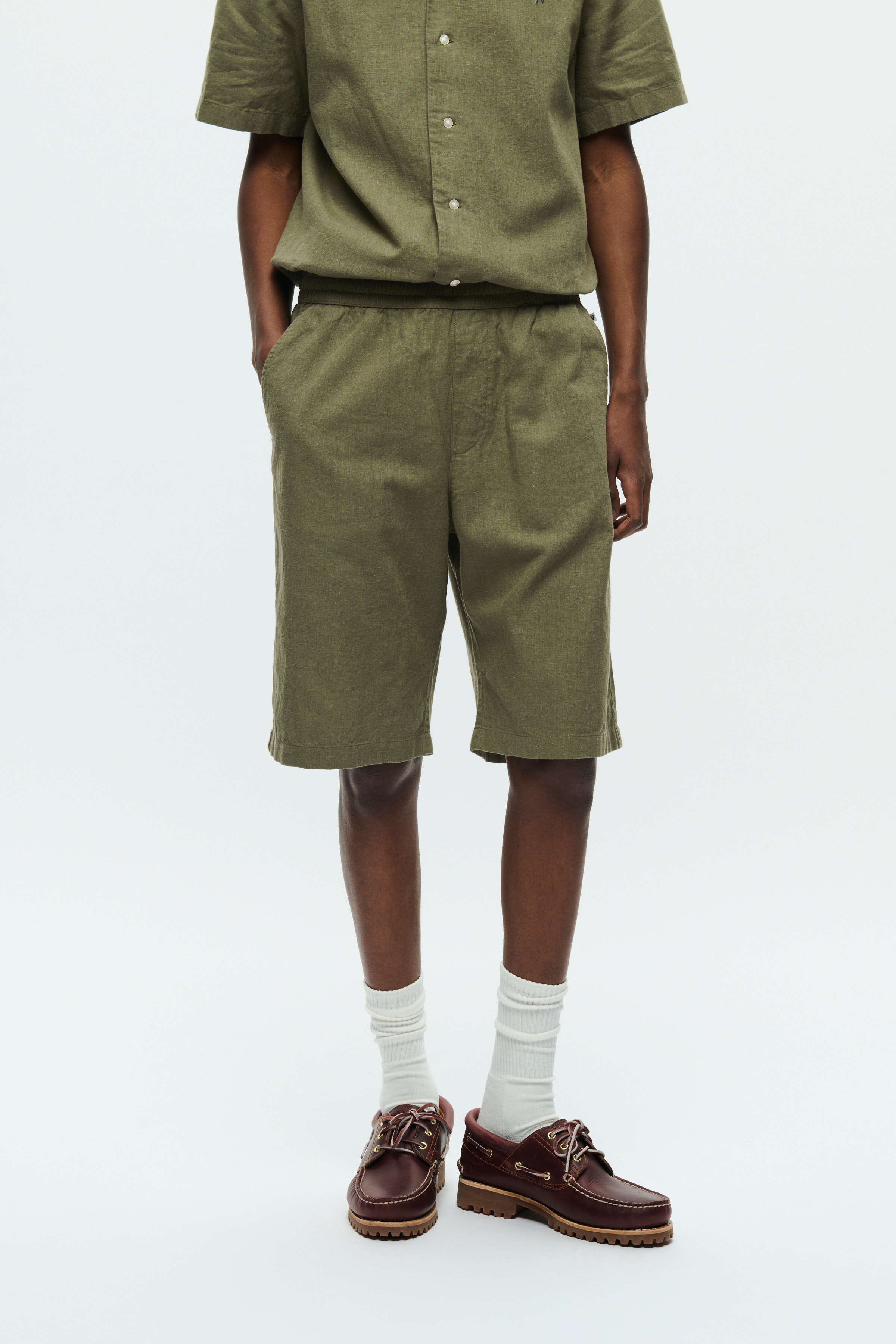 WWenoch Hør Shorts  LOOKBOOK DETAIL 30251410-180515