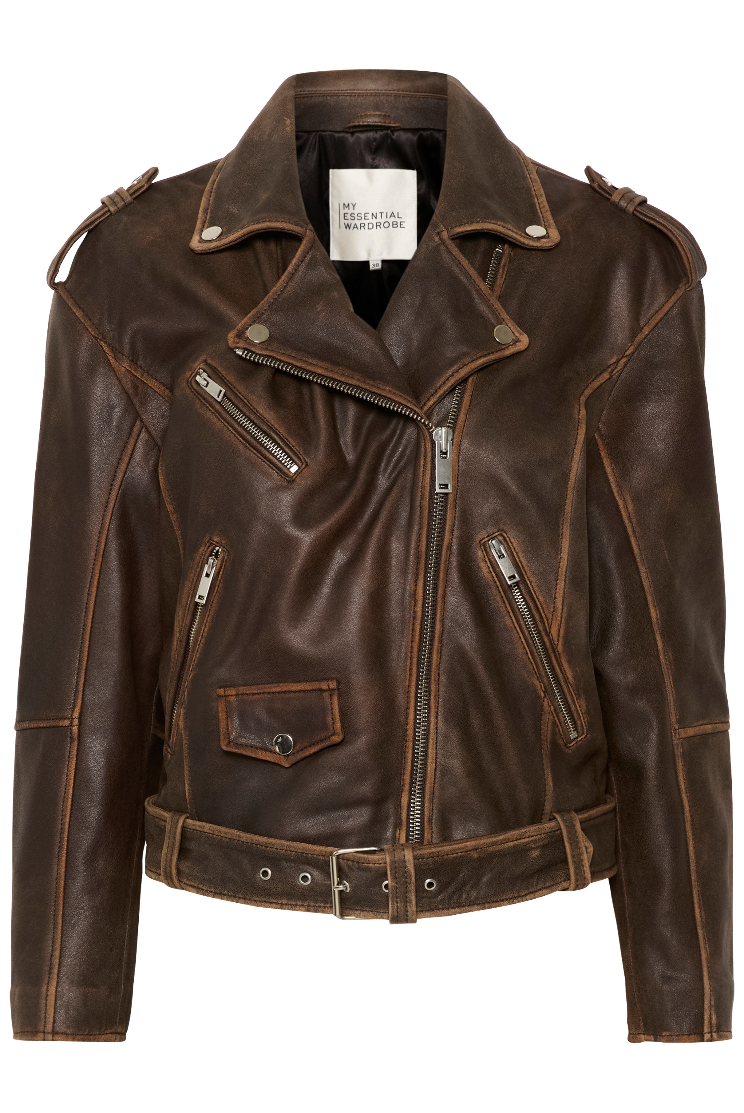 MWGilo Leather jacket PACK FRONT 10704658-107145