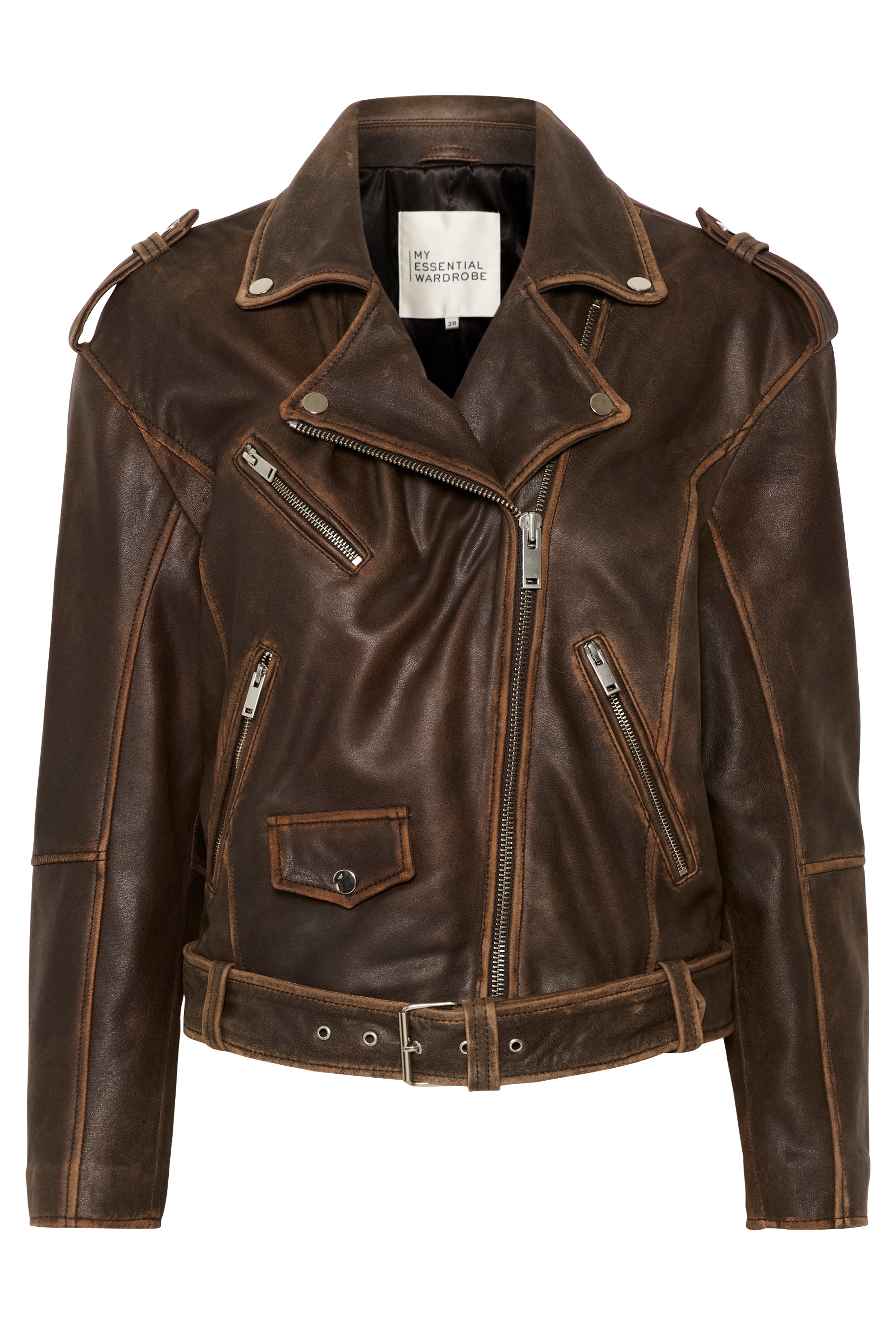 MWGilo Leather jacket PACK FRONT 10704658-105575