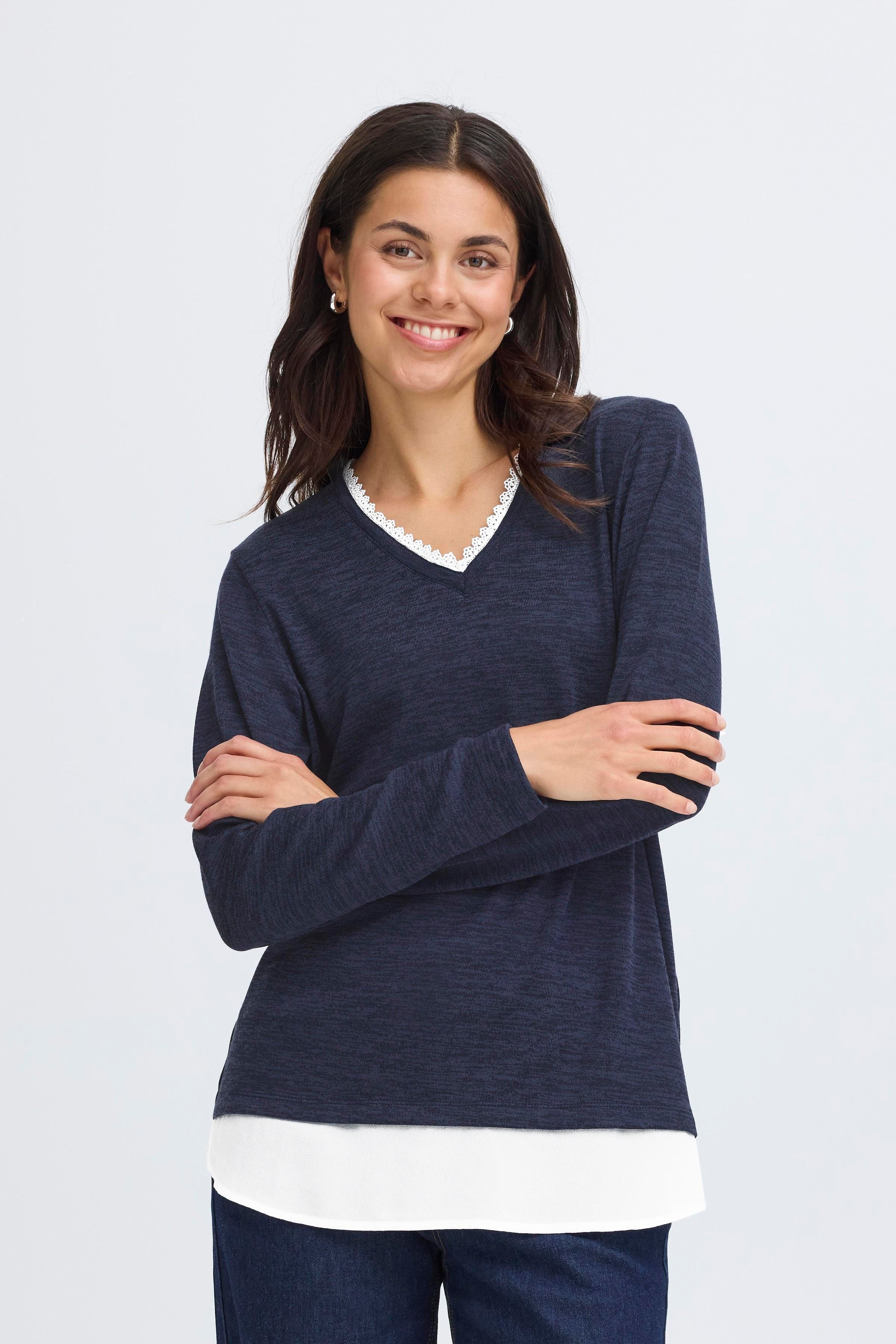 FRRIVER Pullover LOOKBOOK FRONT 20617125-900002041