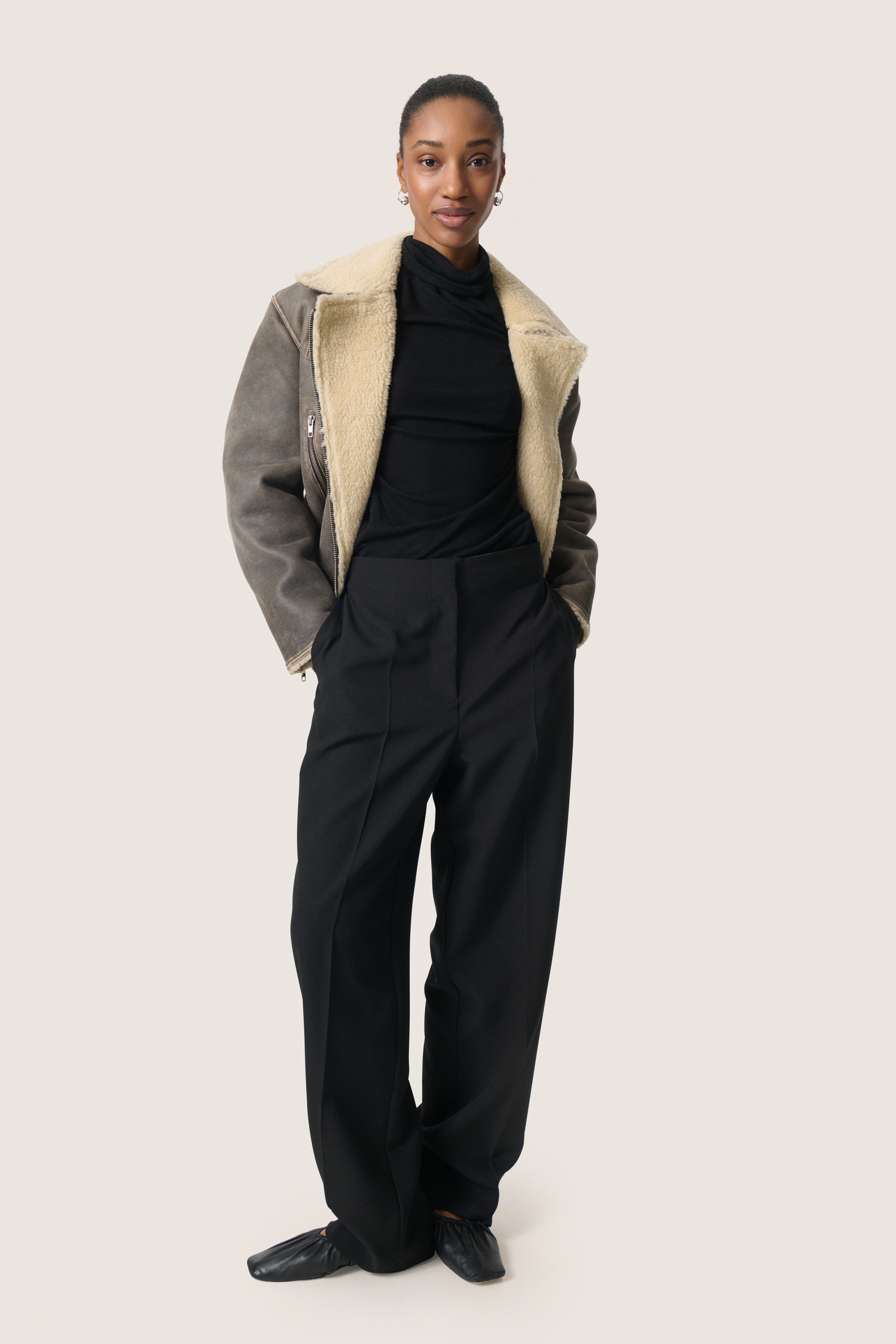 SLFiorella Leren jas LOOKBOOK FRONT 30408556-304157
