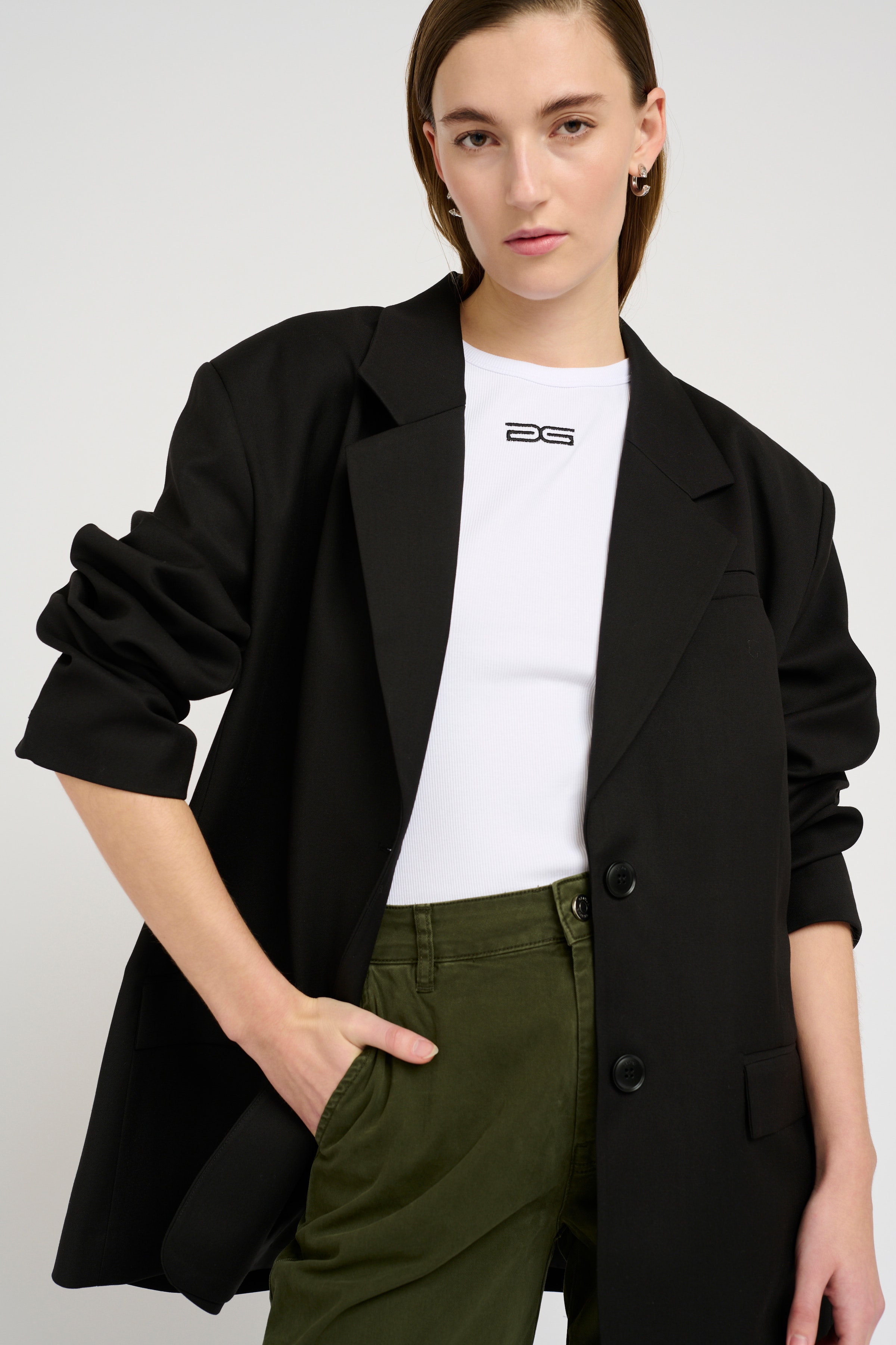 PaulaGZ Oversized Blazer LOOKBOOK FRONT 10907014-100017